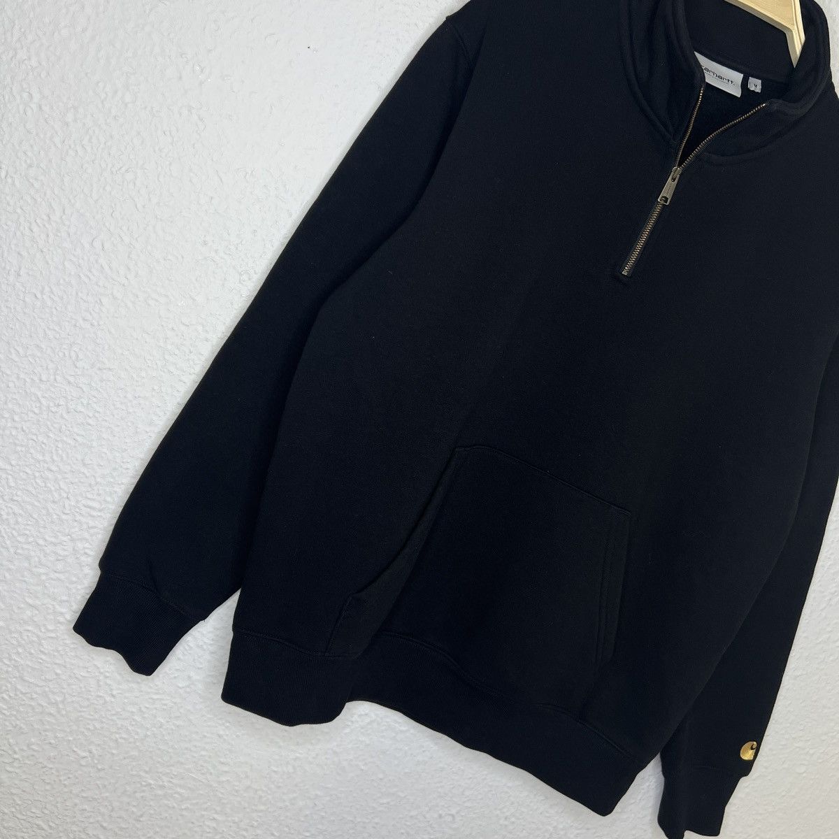 Carhartt Carhartt WiP Sweatshirt Chase Neck Half ZIP Black Logo Size US M / EU 48-50 / 2 - 2 Thumbnail