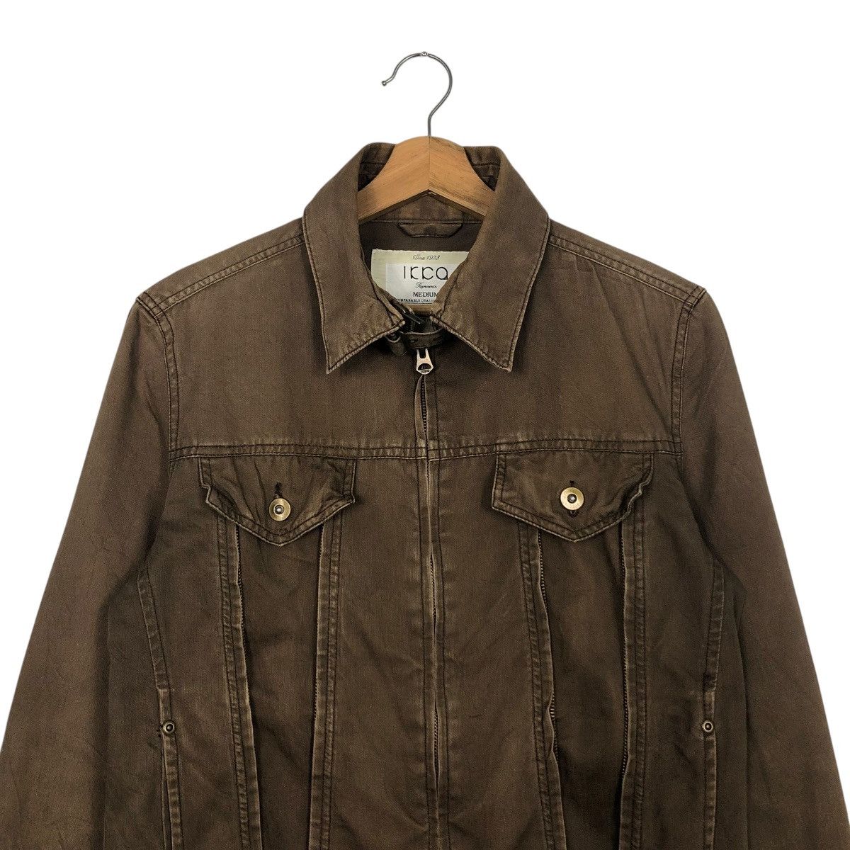 Japanese Brand 🔥VINTAGE BIKER JACKET CROPPED DESIGN ICCA ISSEY MIYAKE Size US M / EU 48-50 / 2 - 5 Thumbnail