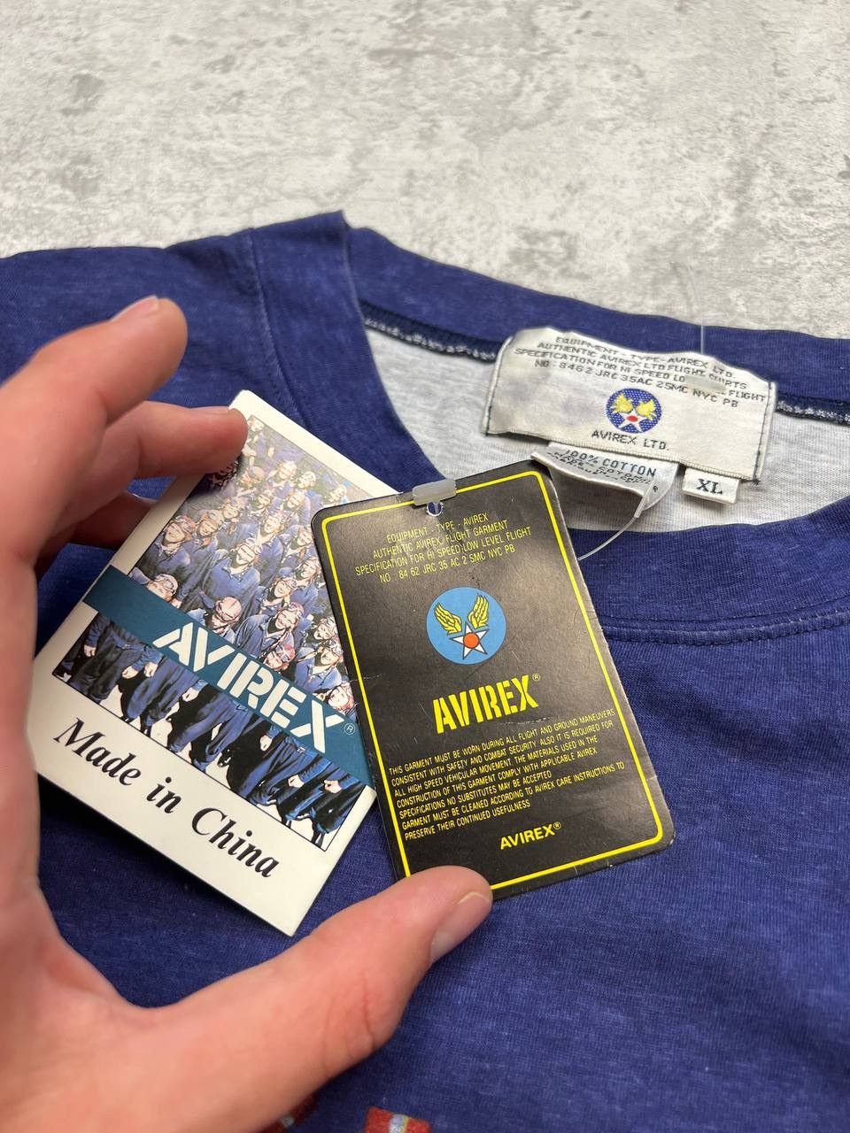 Avirex Vintage Avirex T-Shirt Big Logo With Labels Size US XL / EU 56 / 4 - 10 Thumbnail