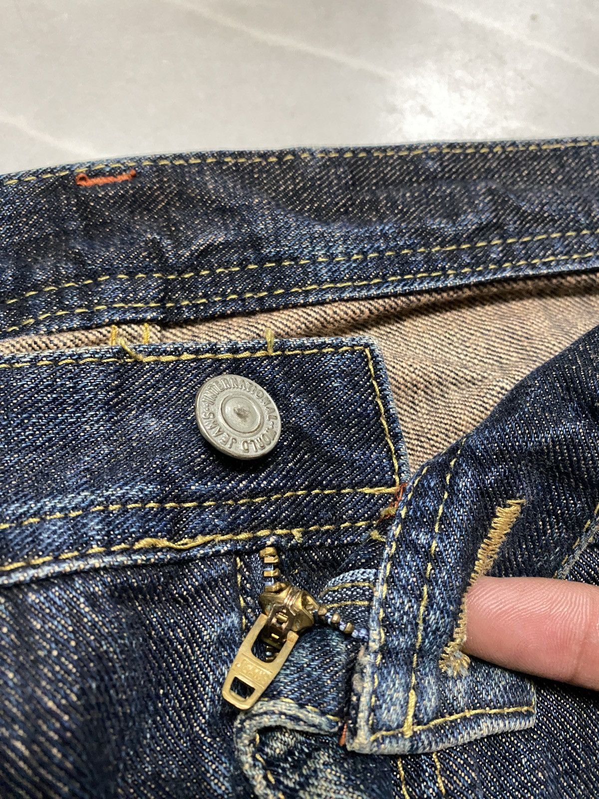 If Six Was Nine 💥Baggy💥Vintage 90s Gl Heart Stone Wash Distress Jean Size US 34 / EU 50 - 7 Thumbnail