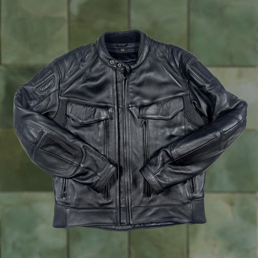 Vintage Firstgear Jacket Womens Large Black Leather Motorcycle Riding Armor TR-122 Size L / US 10 / IT 46 - 1 Thumbnail