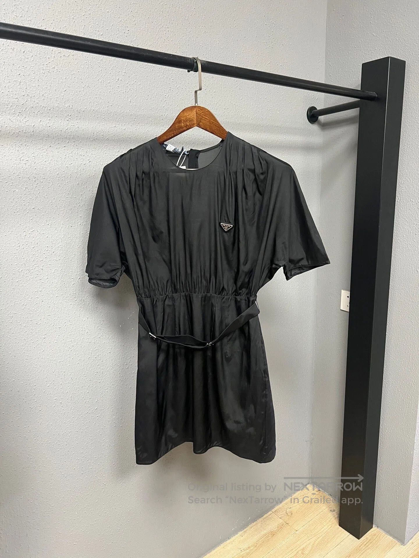 Prada Prada Triangle Logo Belted Dress| Size S / US 4 / IT 40 - 1 Thumbnail