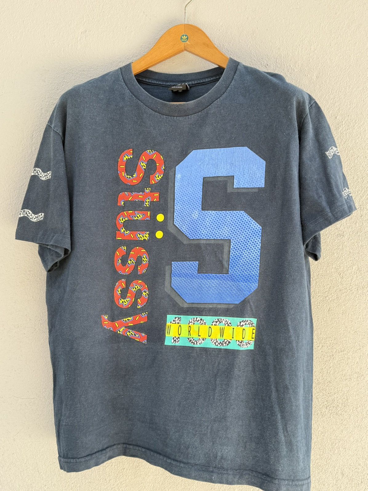 Stussy Vintage Stussy Us 80 Worldwide Streetwear Skate Faded Tee Size US L / EU 52-54 / 3 - 1 Thumbnail