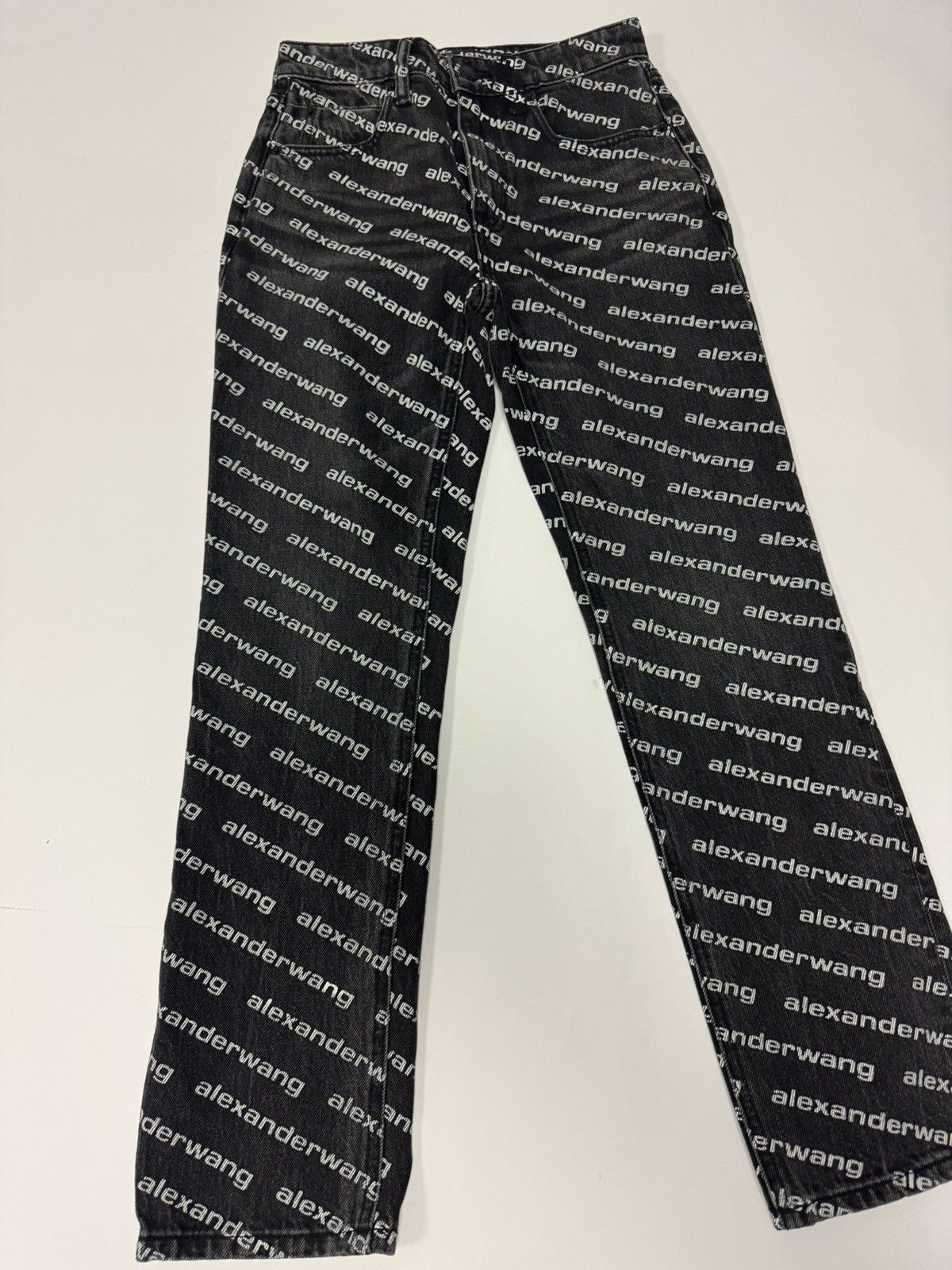 Alexander Wang Alexander Wang Falling Back Logo Women’s Denim Size 24" / US 00 / IT 34 - 2 Thumbnail