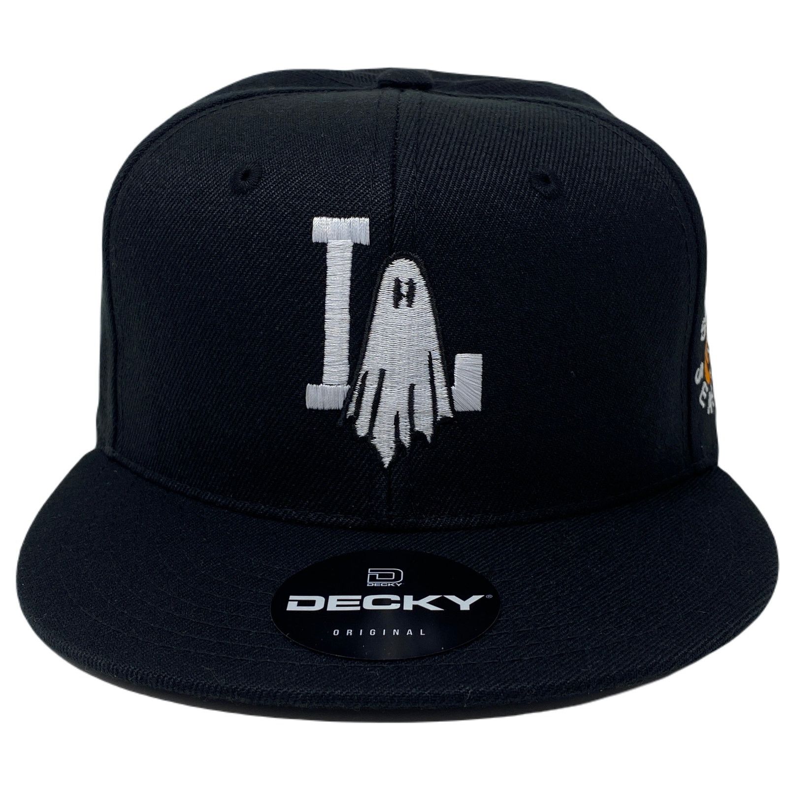 Other Los Angeles LA Ghost Halloween Snapback Hat All Black Size ONE SIZE - 5 Thumbnail