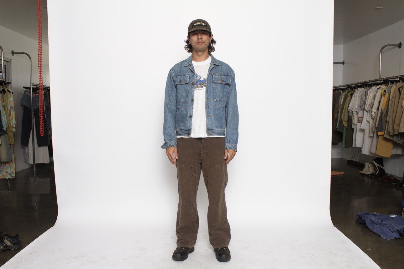 Vintage LIGHT BLUE DENIM BUTTON UP JACKET BY US TOP Size US L / EU 52-54 / 3 - 3 Thumbnail