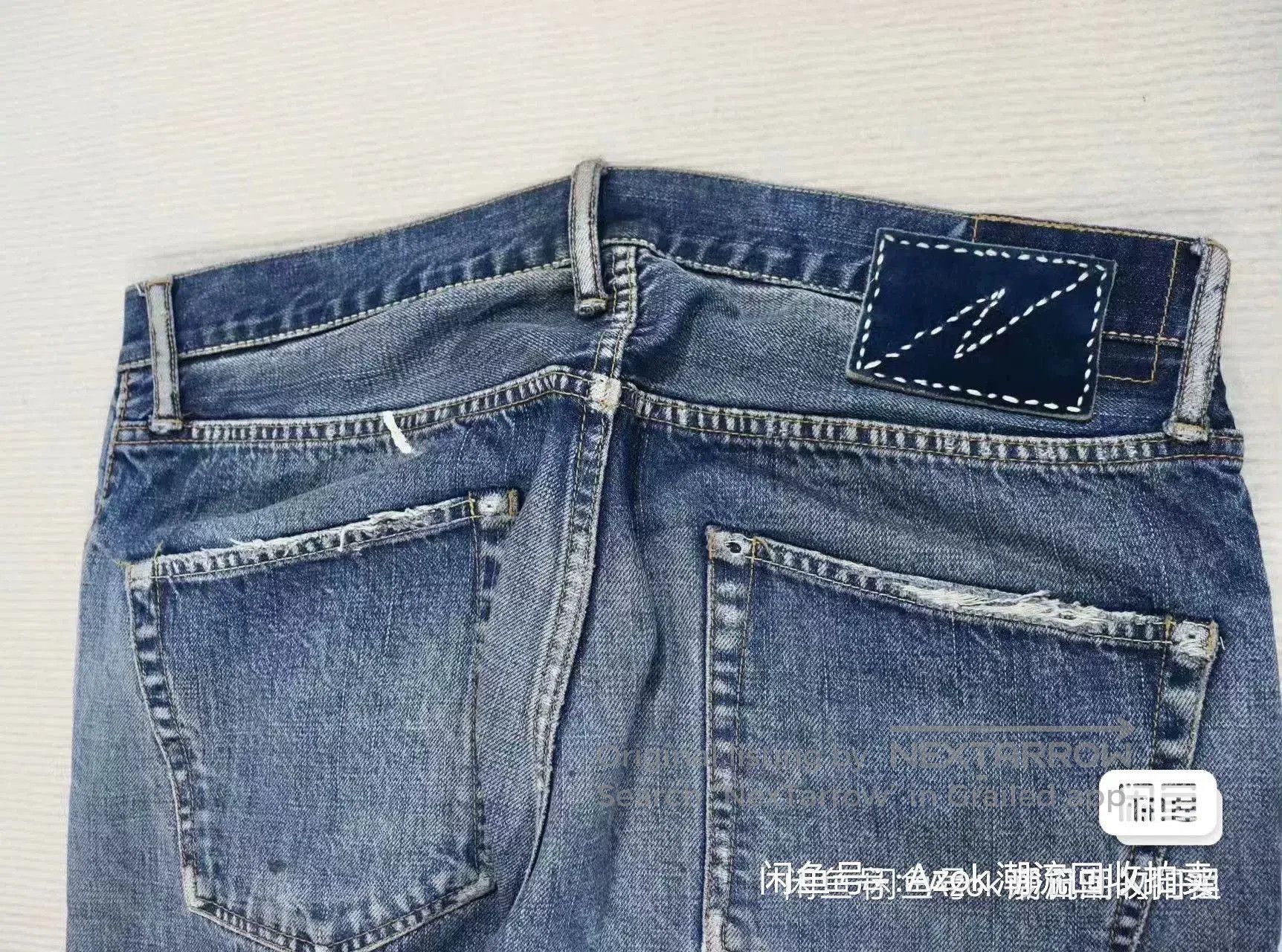 Visvim Visvim Dry4 Distressed Blue Denim. Size US 26 / EU 42 - 3 Thumbnail