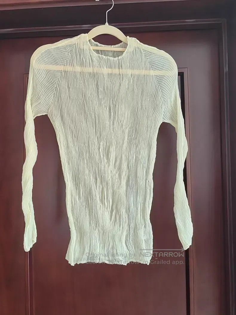 Issey Miyake Issey Miyake Wicker Crew Neck Sheer Top Size M / US 6-8 / IT 42-44 - 2 Thumbnail