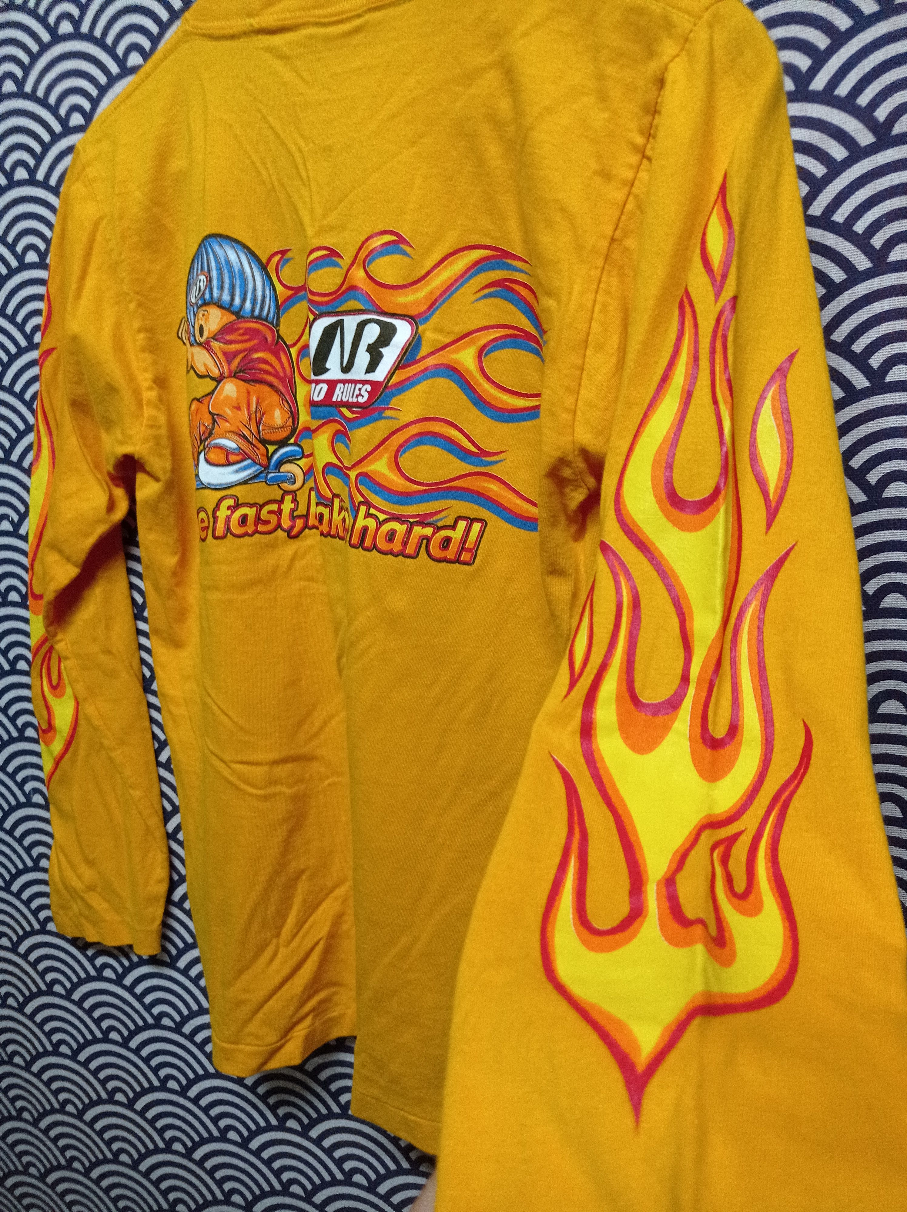 No Fear 90's skate gang no rules no fear flame ( code Ab 001 ) Size US XS / EU 42 / 0 - 2 Thumbnail