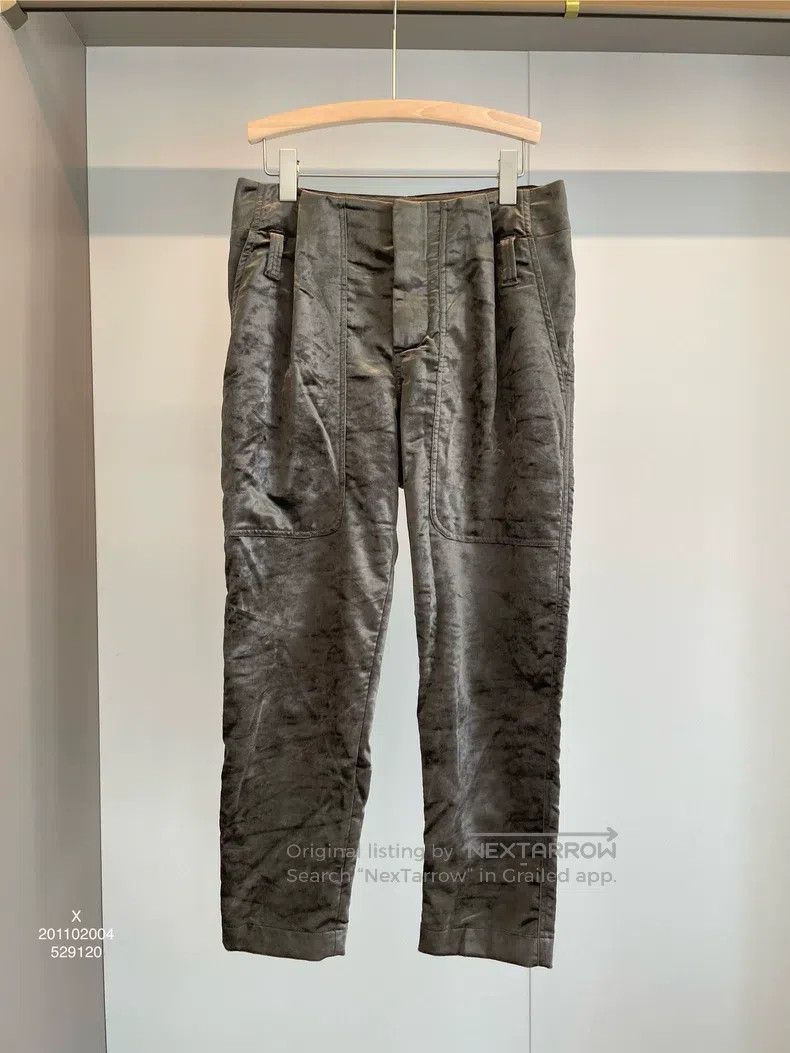 Brunello Cucinelli Brunello Cucinelli Military Green Velvet Casual Trousers Size 26" / US 2 / IT 38 - 1 Thumbnail