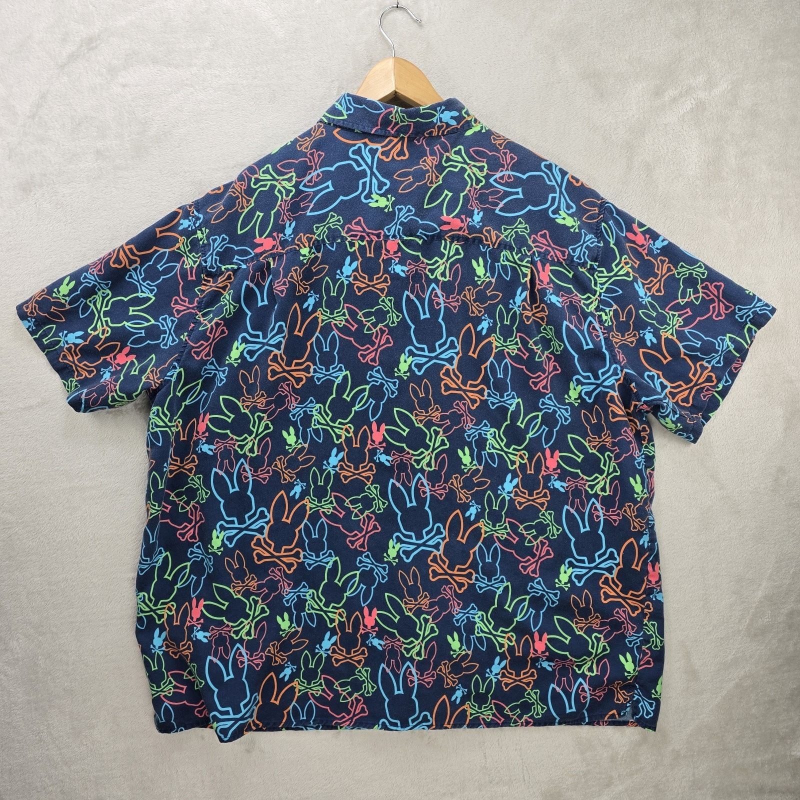 Psycho Bunny Psycho Bunny Button Down Shirt XXL Barret All Over Print AOP Size US XXL / EU 58 / 5 - 7 Thumbnail