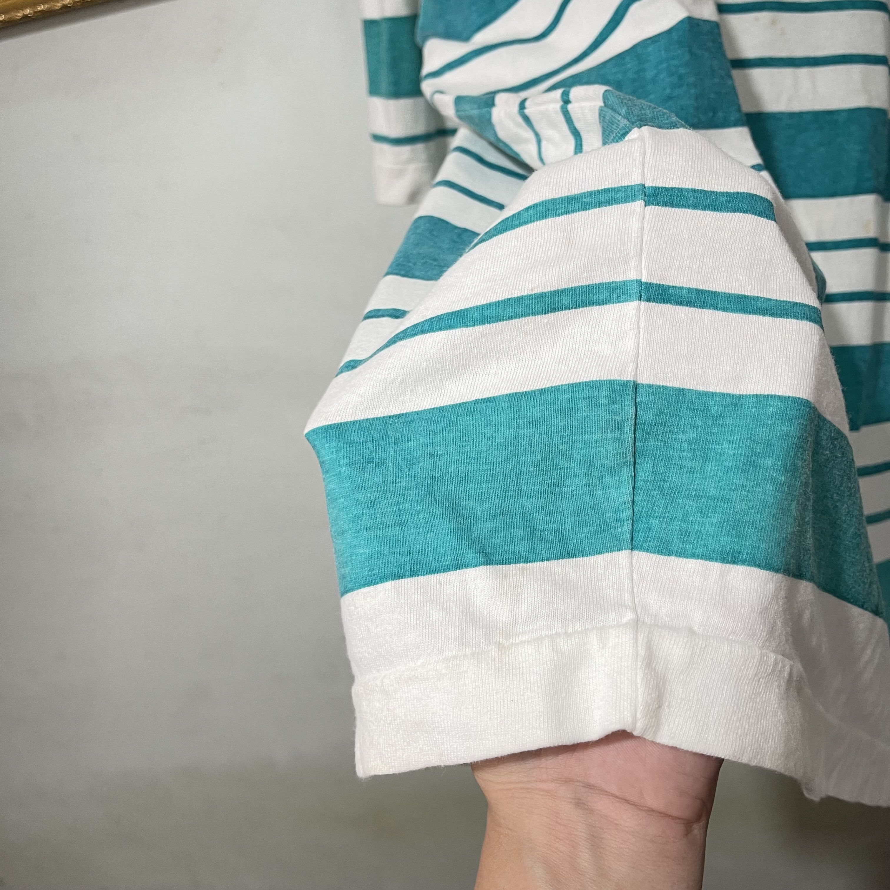Vintage Vintage 90s Striped T-Shirt Size US XL / EU 56 / 4 - 3 Thumbnail