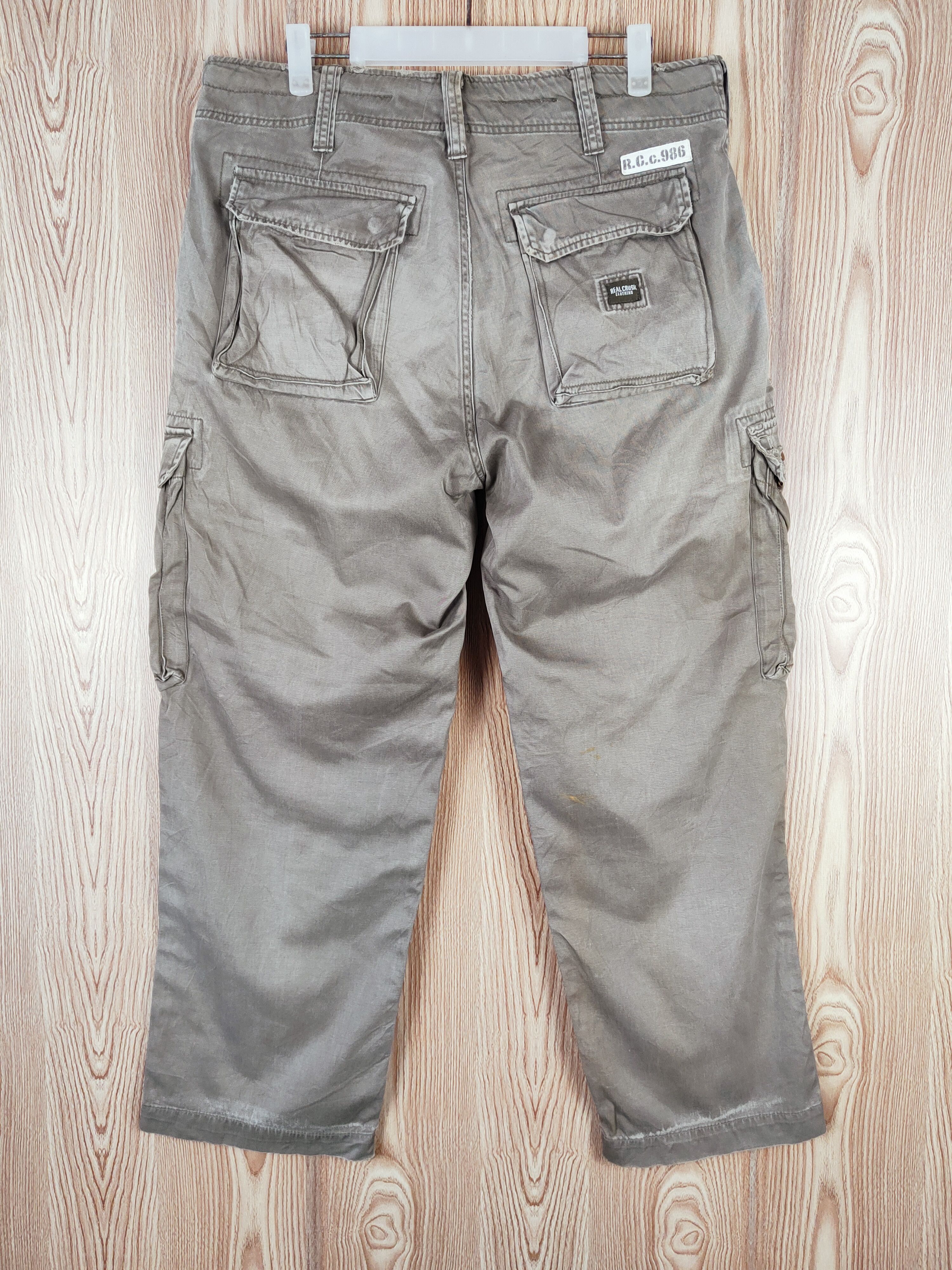 Japanese Brand × Vintage RCC 986 Olive Faded Multi Tactical pocket Cargo Pants Size US 35 - 9 Thumbnail