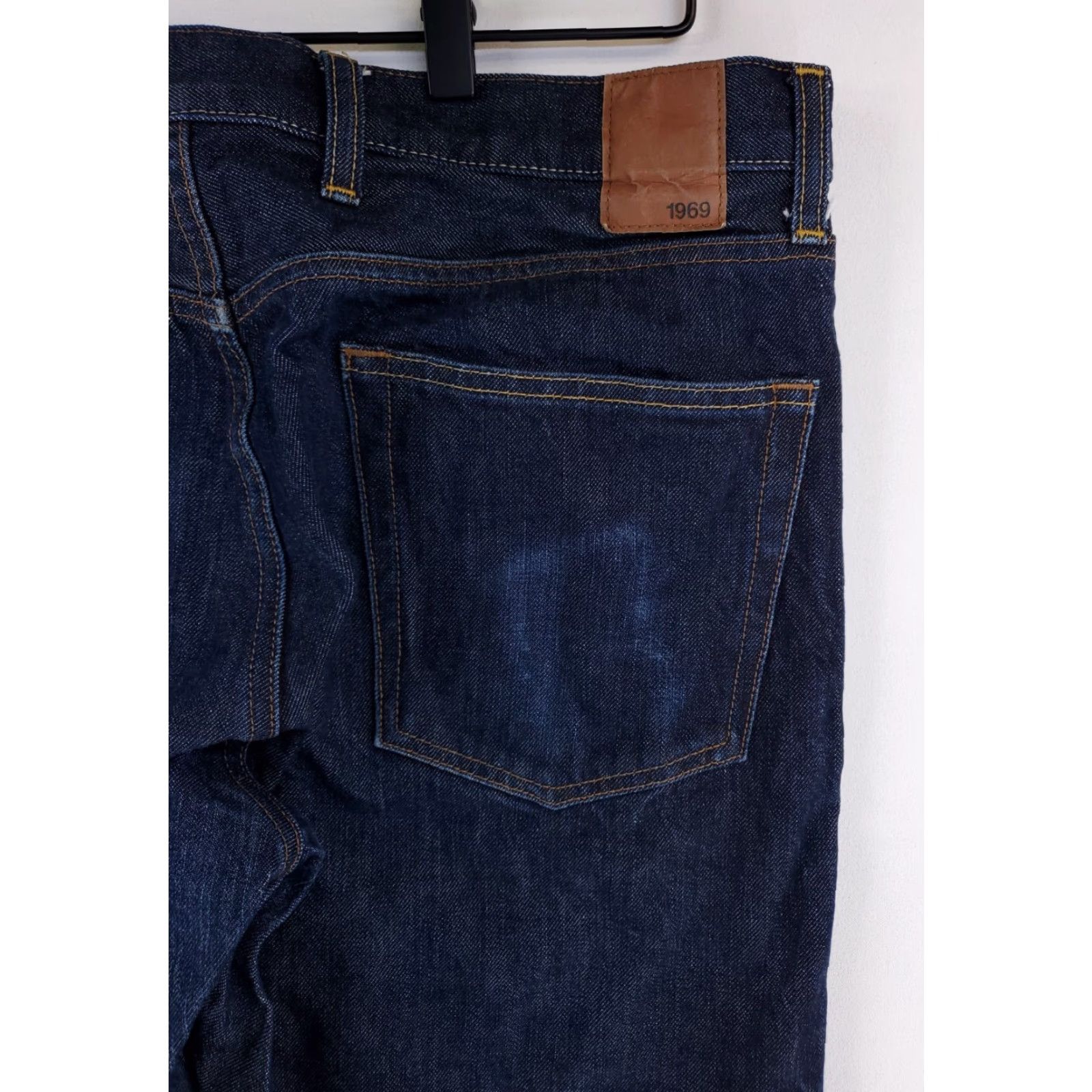 Gap VINTAGE Gap Selvedge Jeans Slim Fit Blue Button Fly Mens 39 x 30 Actual 30 Inseam Jeans Mens Blue Slim Fit Button Fly Gap 39 x 30 Actual Size US 39 - 6 Thumbnail