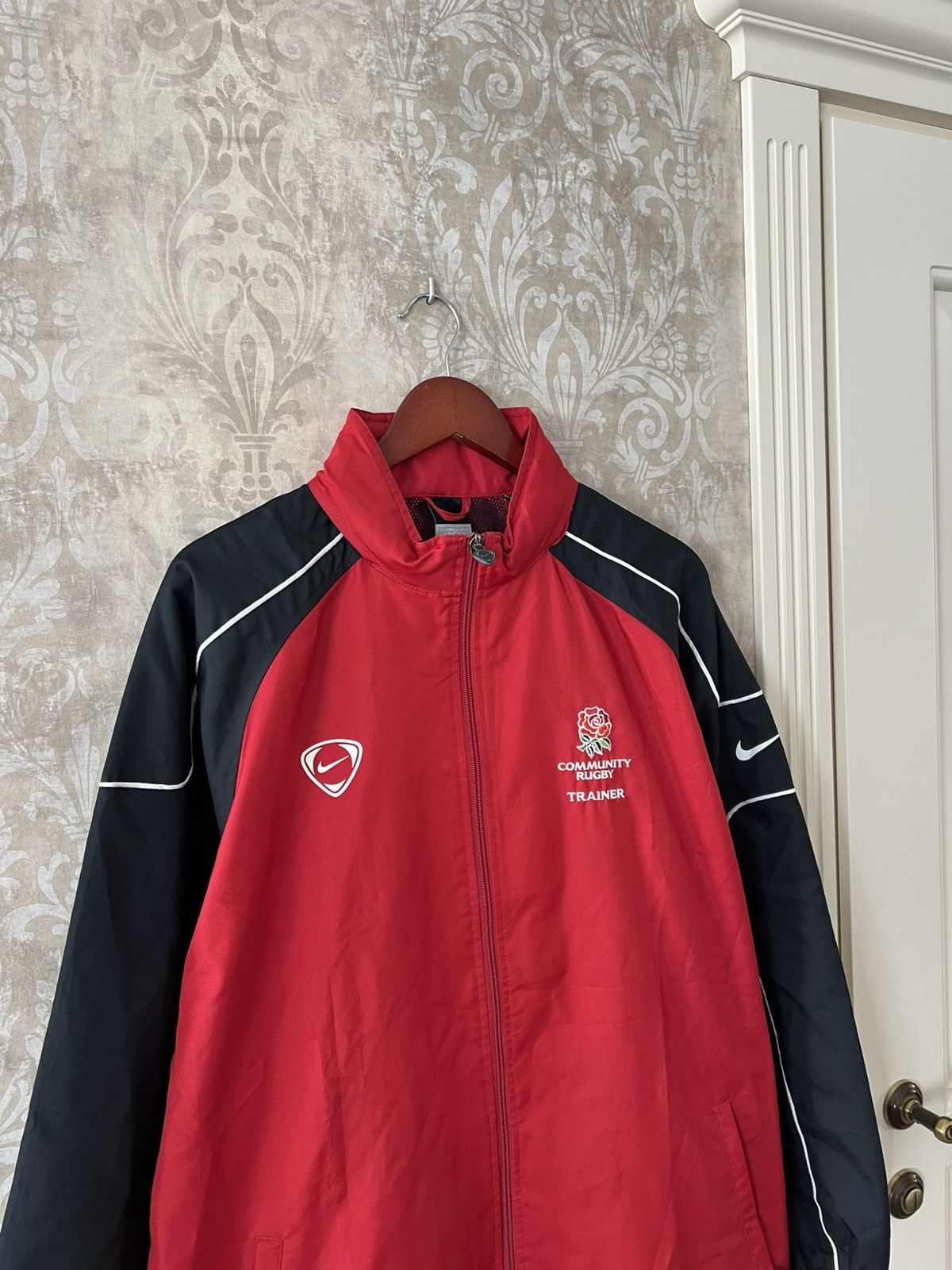 Nike Vintage Nike Community Rugby Trainer Jacket nylon Size US L / EU 52-54 / 3 - 3 Thumbnail