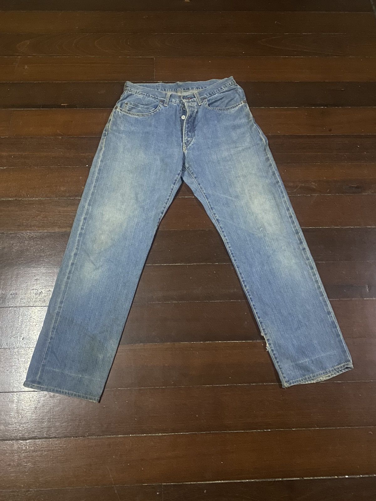 Blue Blue Japan × Japanese Brand × Vintage FIRE 🔥 Vintage HR Market Blue Blue selvedge distressed B-1 Size US 34 / EU 50 - 1 Thumbnail