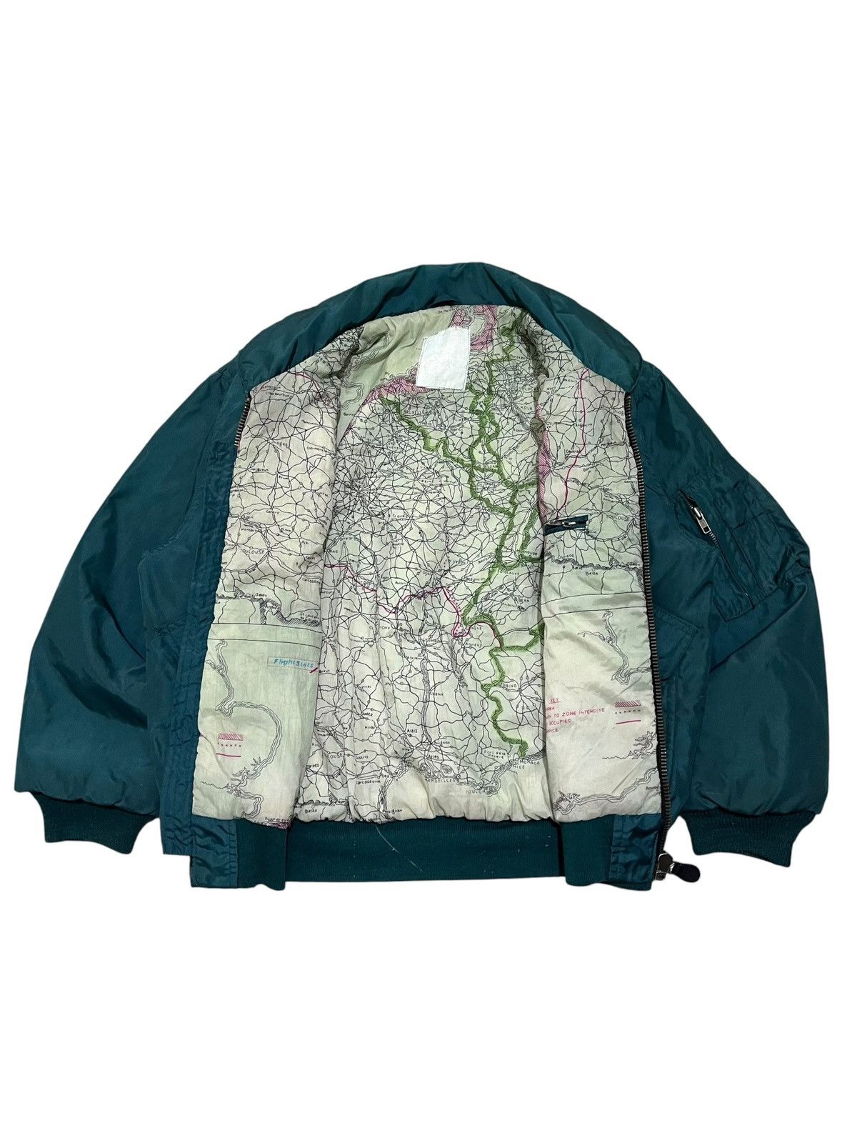 Japanese Brand Archive CWU Flyght Bomber Jacket Escape Maps Size US L / EU 52-54 / 3 - 6 Thumbnail