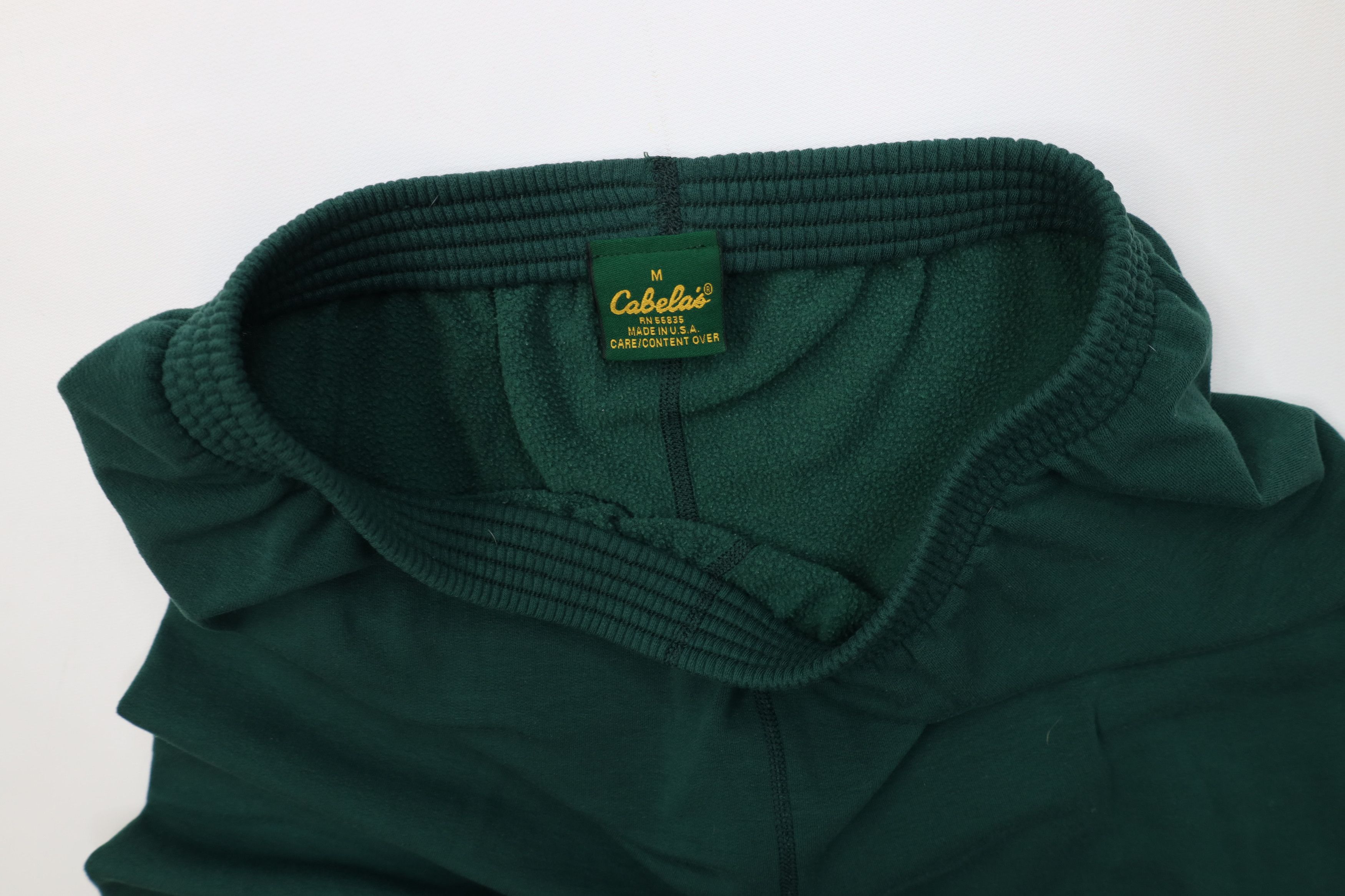 Cabelas Vintage 90s Cabelas Cuffed Sweatpants Joggers Green USA Size US 34 / EU 50 - 6 Thumbnail