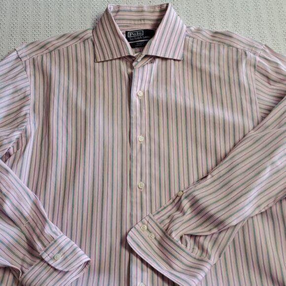 Polo Ralph Lauren Polo by Ralph Lauren Regent Classic Fit LS Striped Button Do Size US L / EU 52-54 / 3 - 7 Thumbnail