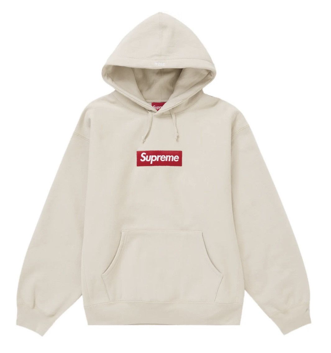 Supreme Supreme Box Logo Hoodie Stone M Size US M / EU 48-50 / 2 - 1 Thumbnail