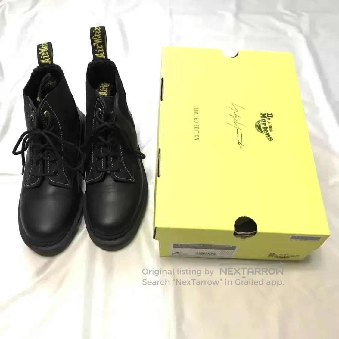 Yohji Yamamoto Black Leather Lace-Up Boots. Size US 8 / EU 41 - 1 Thumbnail