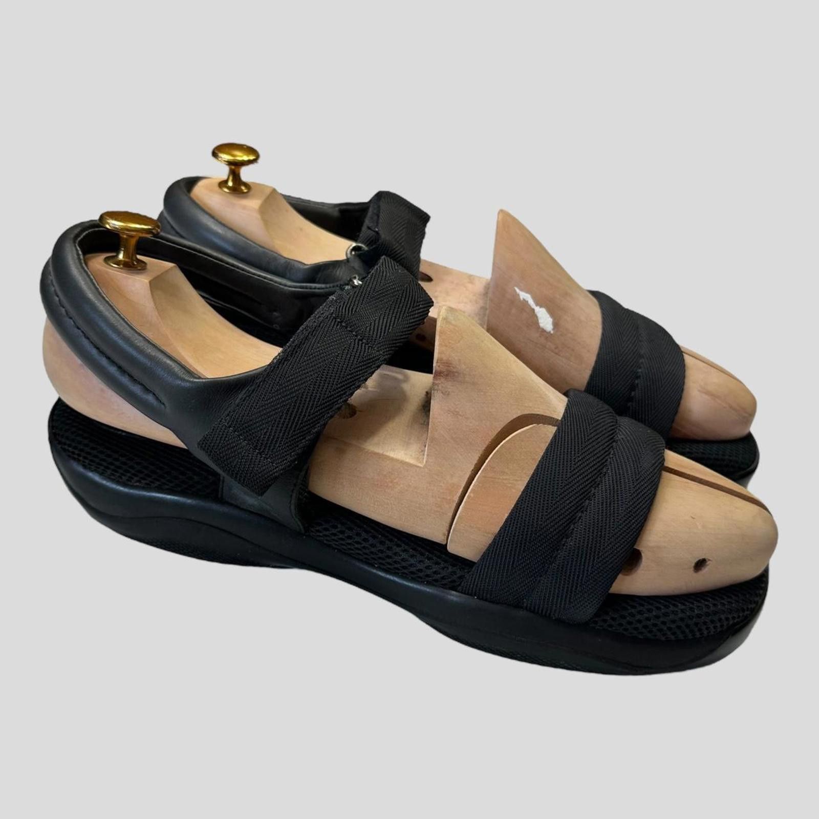 Prada Prada Sport SS99 Mesh + Leather Vibram Sandals - UK9-10 Size US 10.5 / EU 43-44 - 2 Thumbnail