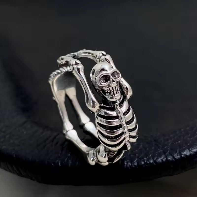 Jewelry Skaleton Adjustable Ring Size ONE SIZE - 1 Thumbnail
