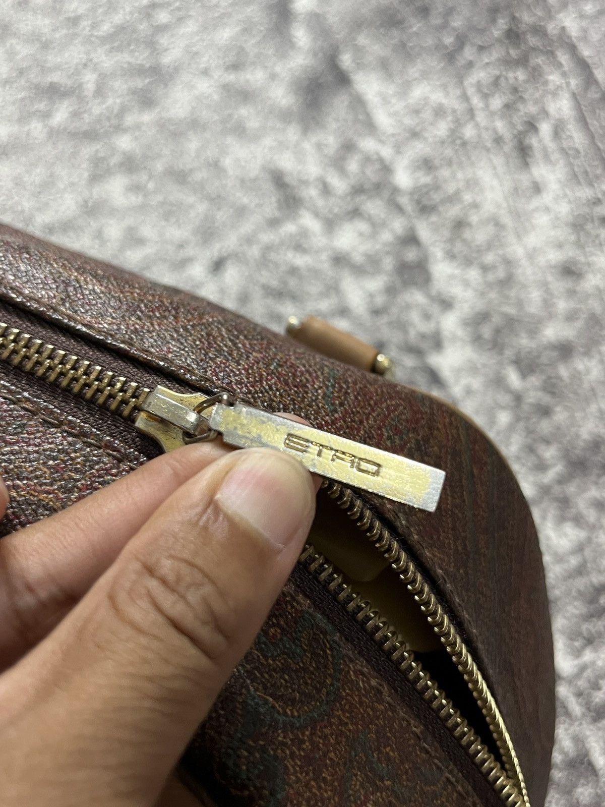 Etro Etro burgundy pasley handbag Size ONE SIZE - 6 Thumbnail