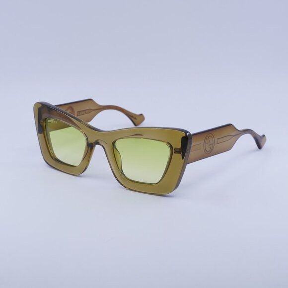 Gucci 🕶️ New Gucci GG1552S 004 Brown/Light Green Sunglasses Size ONE SIZE - 5 Thumbnail
