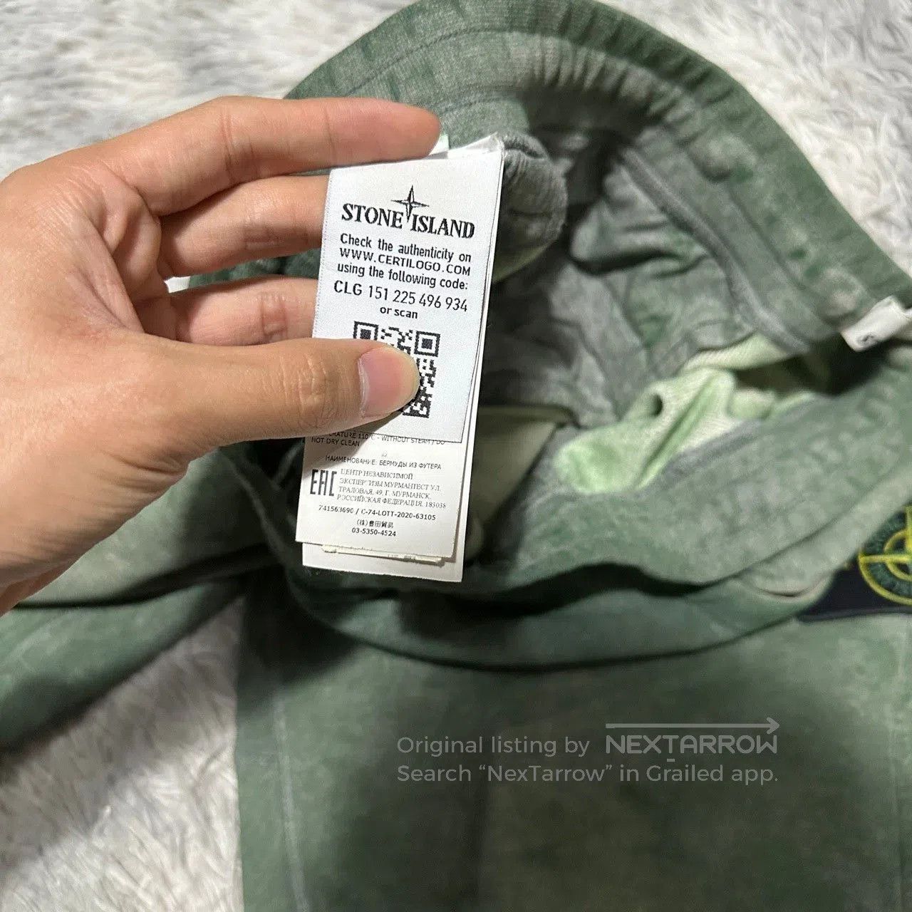 Stone Island Stone Island Dust Green Shorts. Size US 30 / EU 46 - 6 Thumbnail