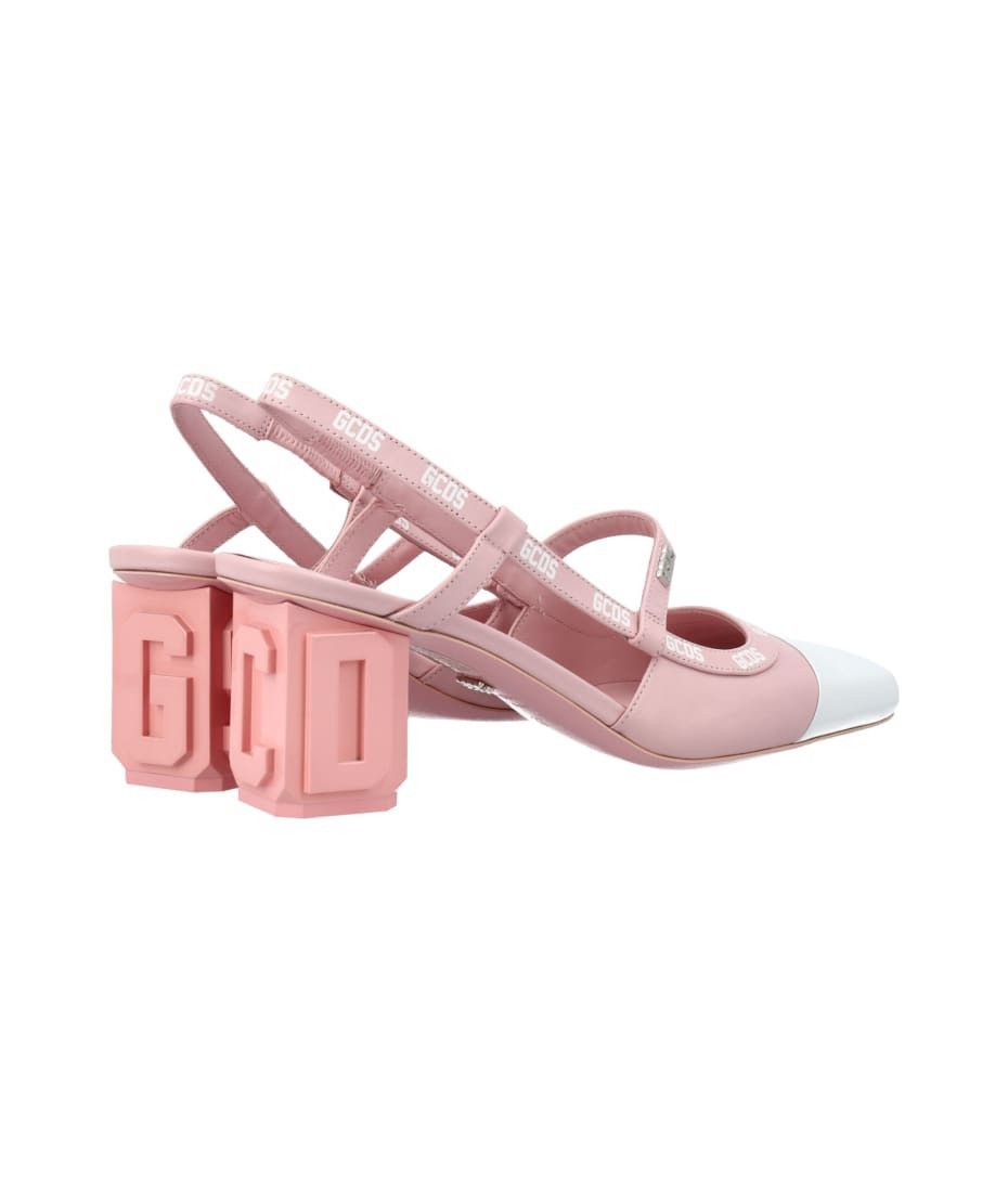 GCDS GCDS Lilit Two-tone Slingback Pumps In Pink NEW Size US 7 / IT 37 - 6 Thumbnail