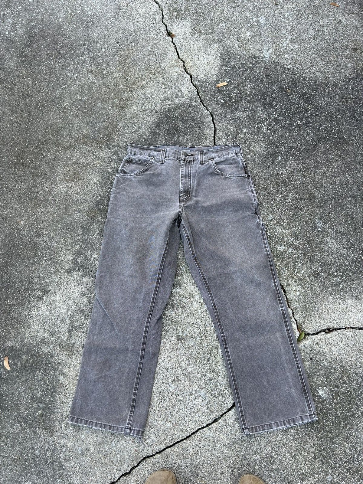 Carhartt × Vintage Work-King Carpenter Pants Grey Size US 34 / EU 50 - 1 Thumbnail