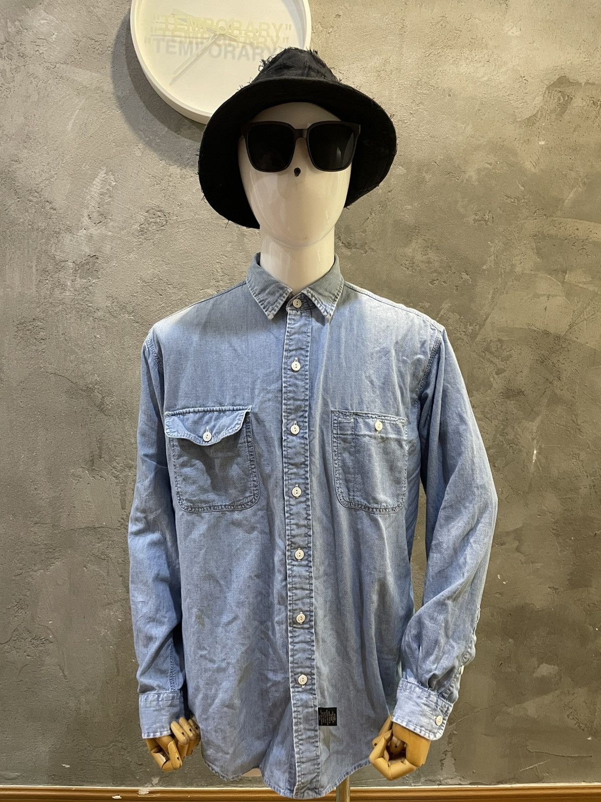 RRL Ralph Lauren RRL Ralph Lauren Western Denim L/S Button Up Shirt Size US L / EU 52-54 / 3 - 3 Thumbnail