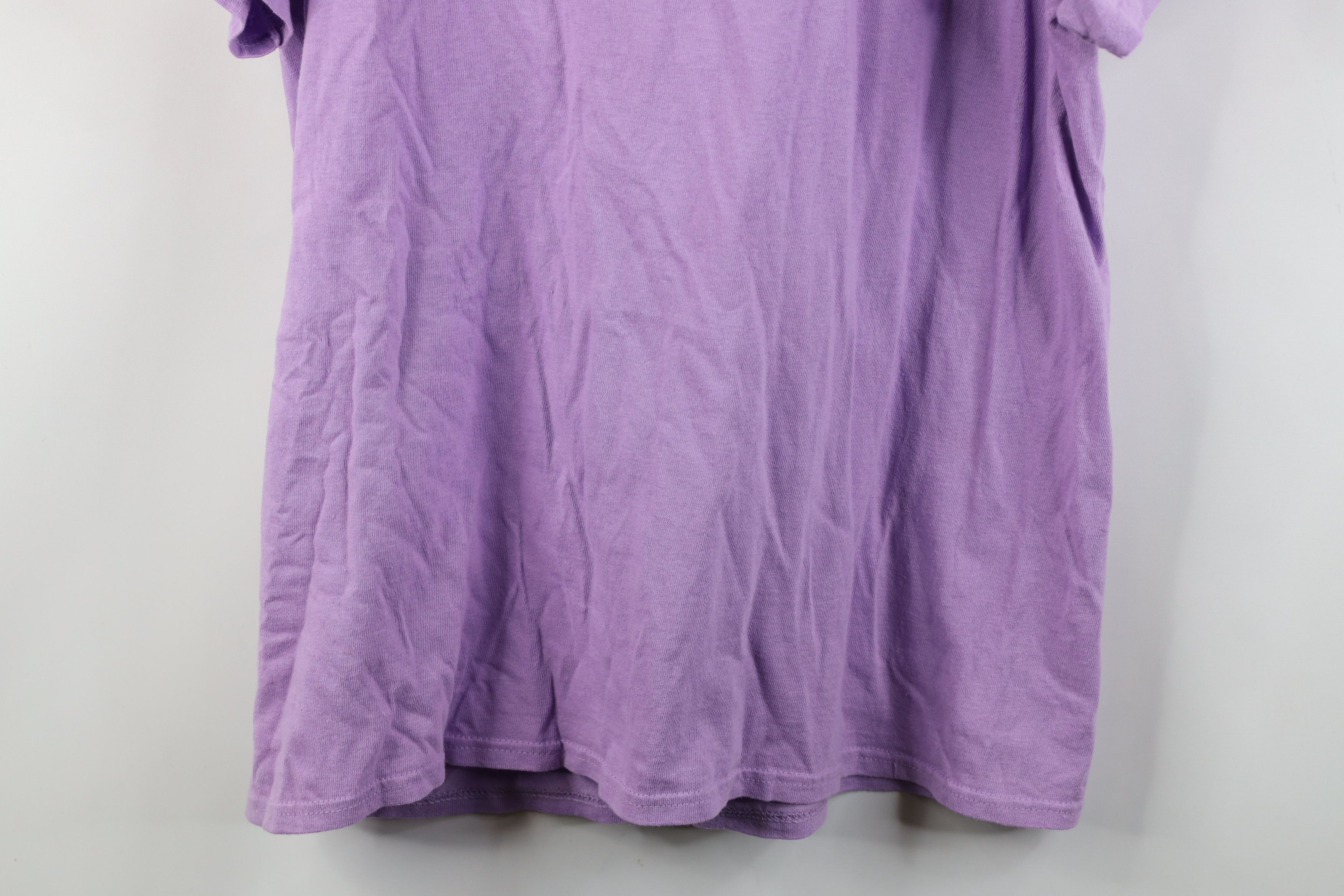Vintage Vintage 90s Y2K Babydoll Flower Cat Kitten T-Shirt Purple Size L / US 10 / IT 46 - 13 Thumbnail