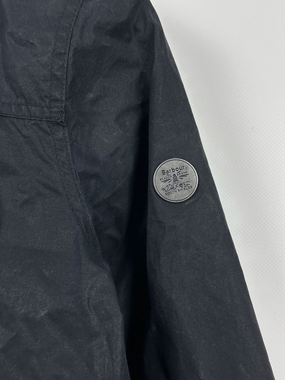 Barbour Barbour Navy Blue Waxed Dover Lightweight Jacket Size S / US 4 / IT 40 - 10 Thumbnail