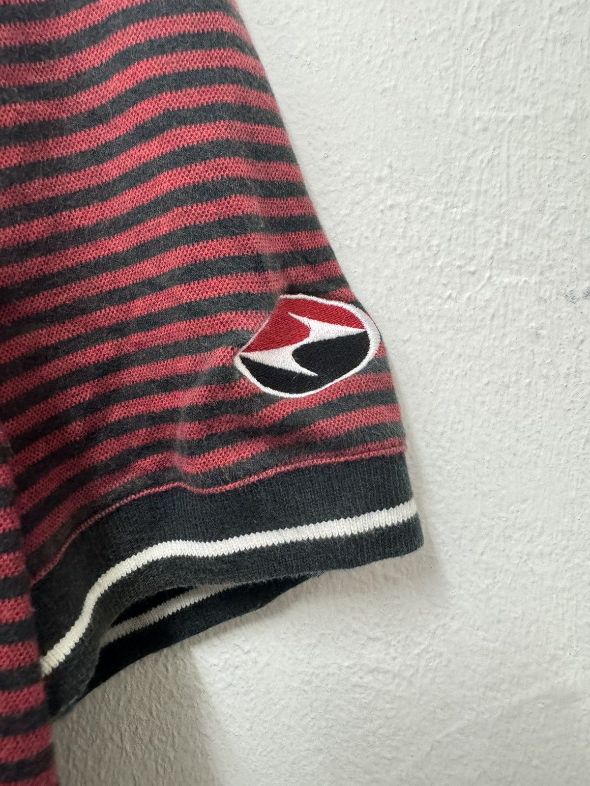 Nike Vintage Nike Tiger Woods Ying Yang Polo Stripes Shirt Size US L / EU 52-54 / 3 - 3 Thumbnail