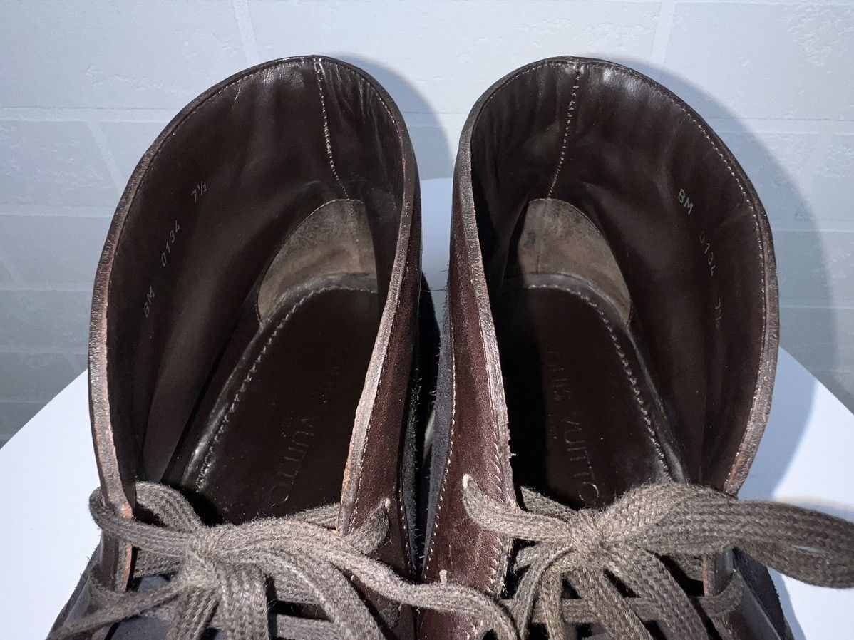 Louis Vuitton LOUIS VUITTON Boots Chukka Suede Leather Lace Up Shoes Logo Size US 8.5 / EU 41-42 - 15 Thumbnail