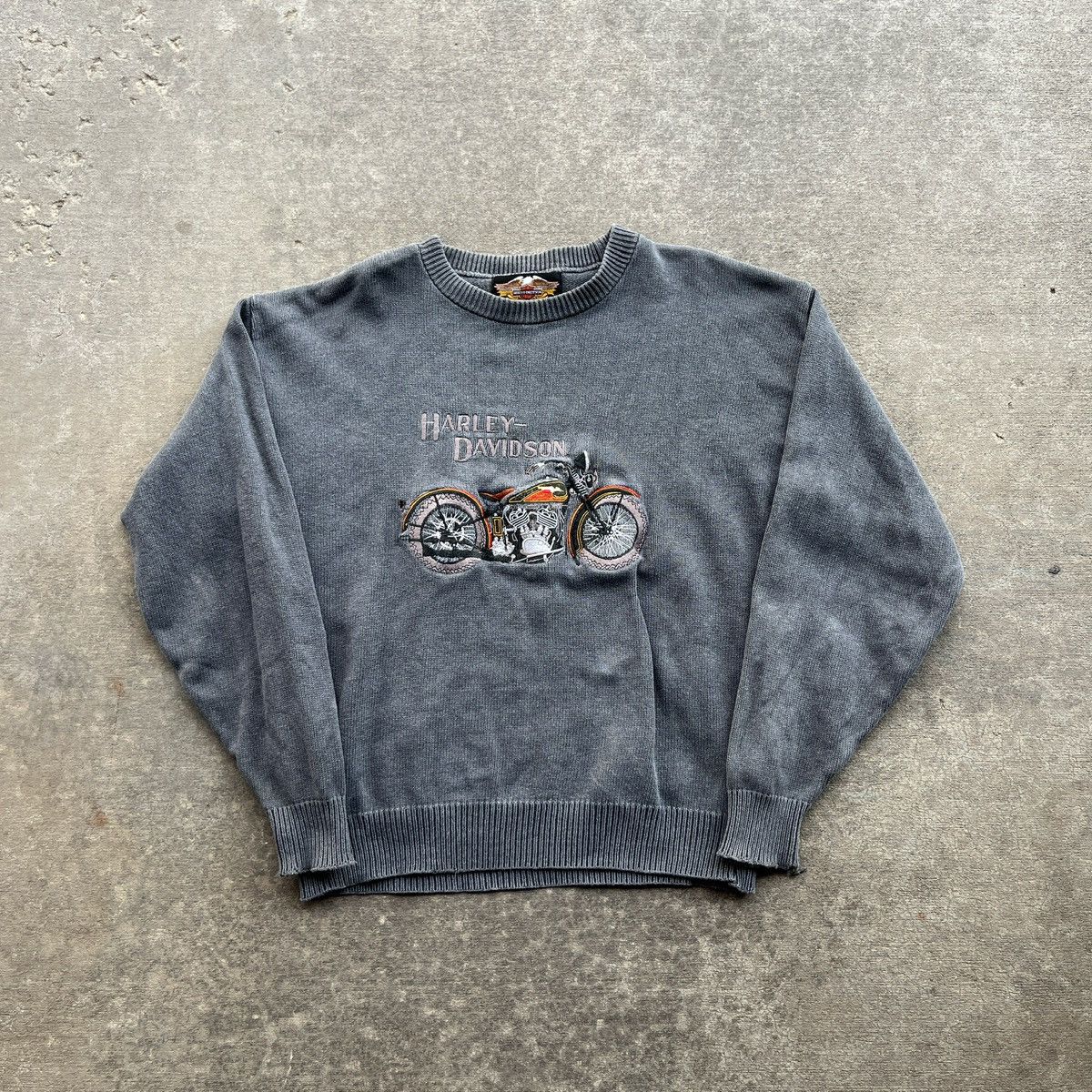 Harley Davidson 1990s Harley Davidson Embroidered Sweater Size US M / EU 48-50 / 2 - 1 Thumbnail