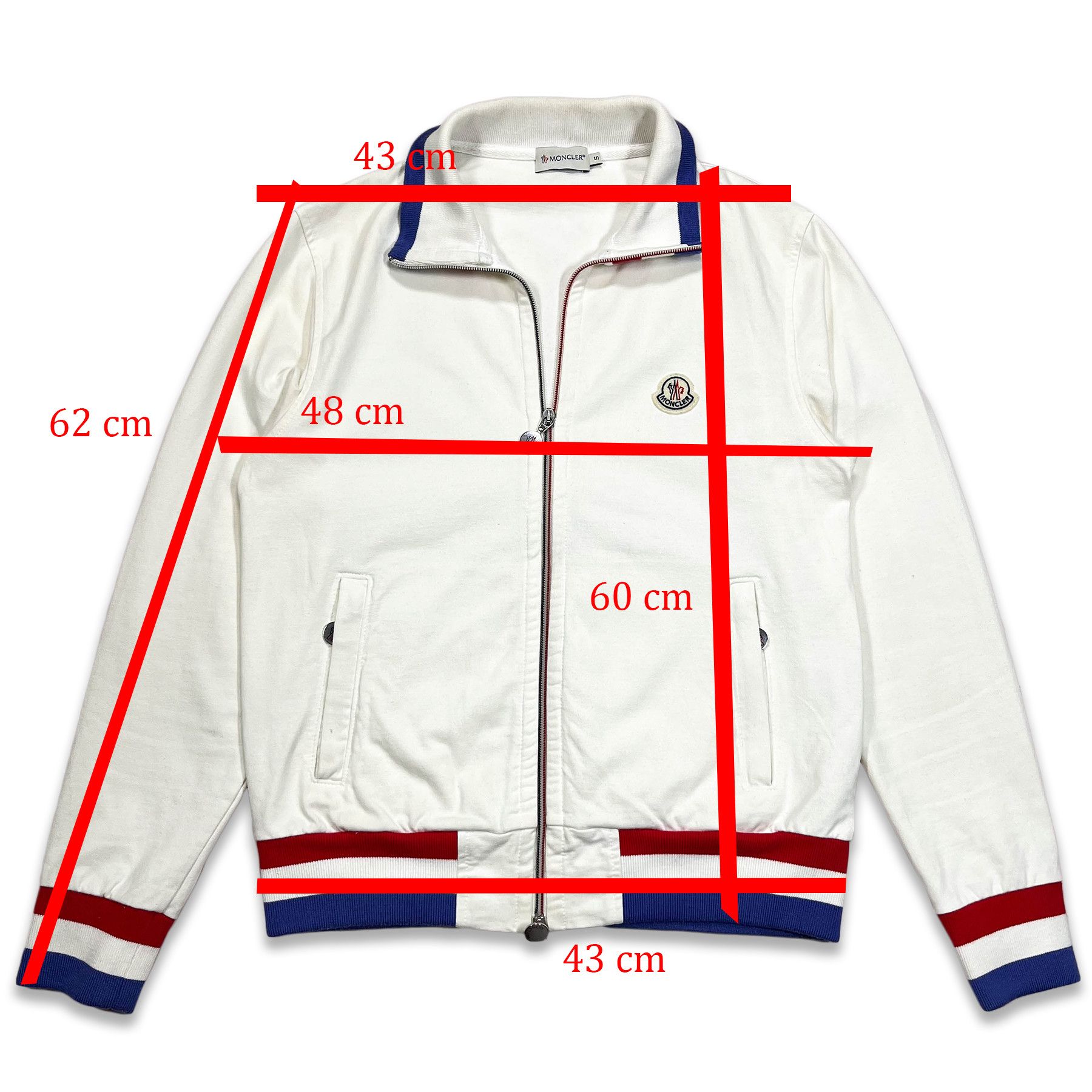 Moncler Moncler Vintage Trackjacket • S size Size US S / EU 44-46 / 1 - 10 Thumbnail