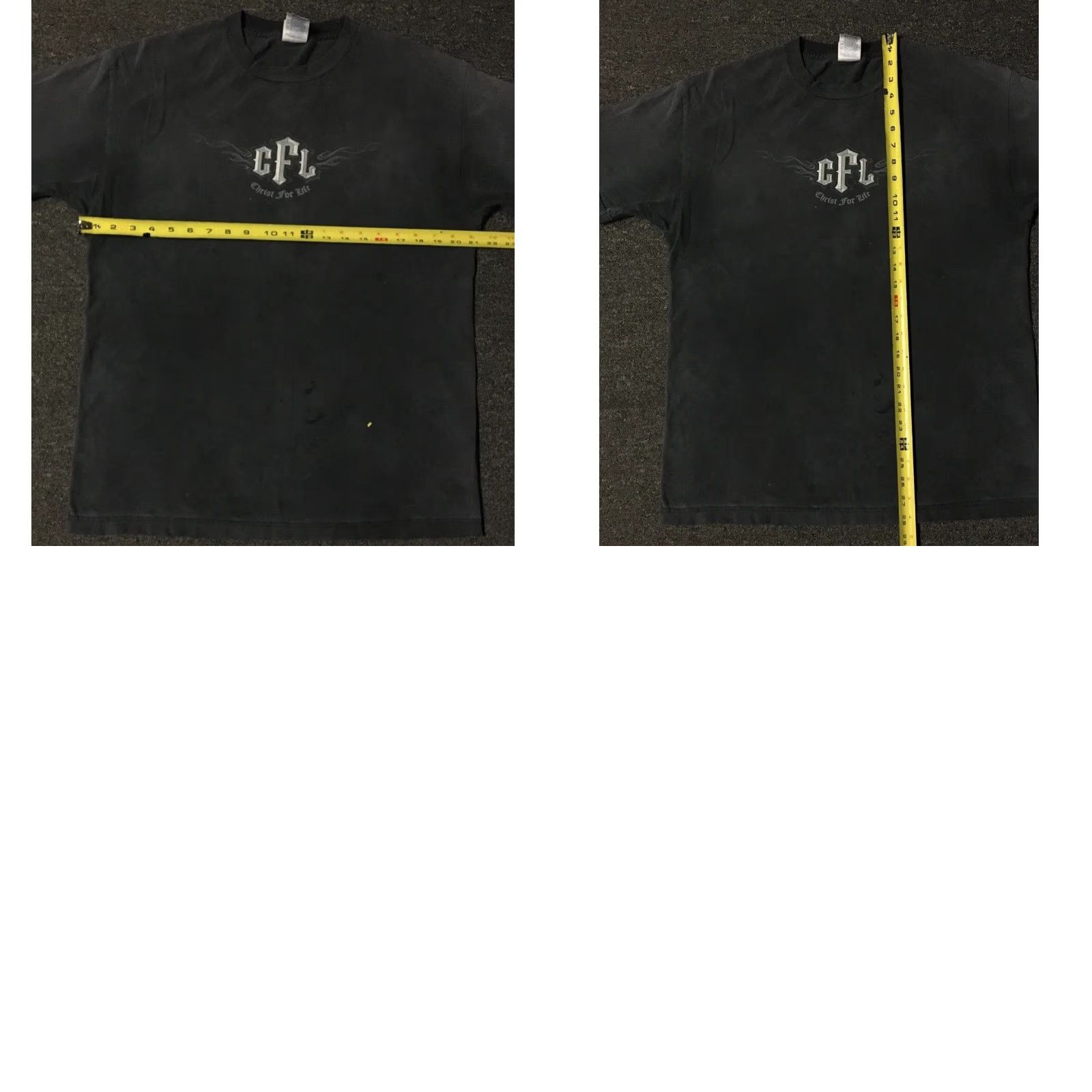 Alife Vtg Christ For Life Thrashed Faded Flames Cross Shirt L God Funny Biker Grunge Fire Y2K Size US L / EU 52-54 / 3 - 9 Thumbnail