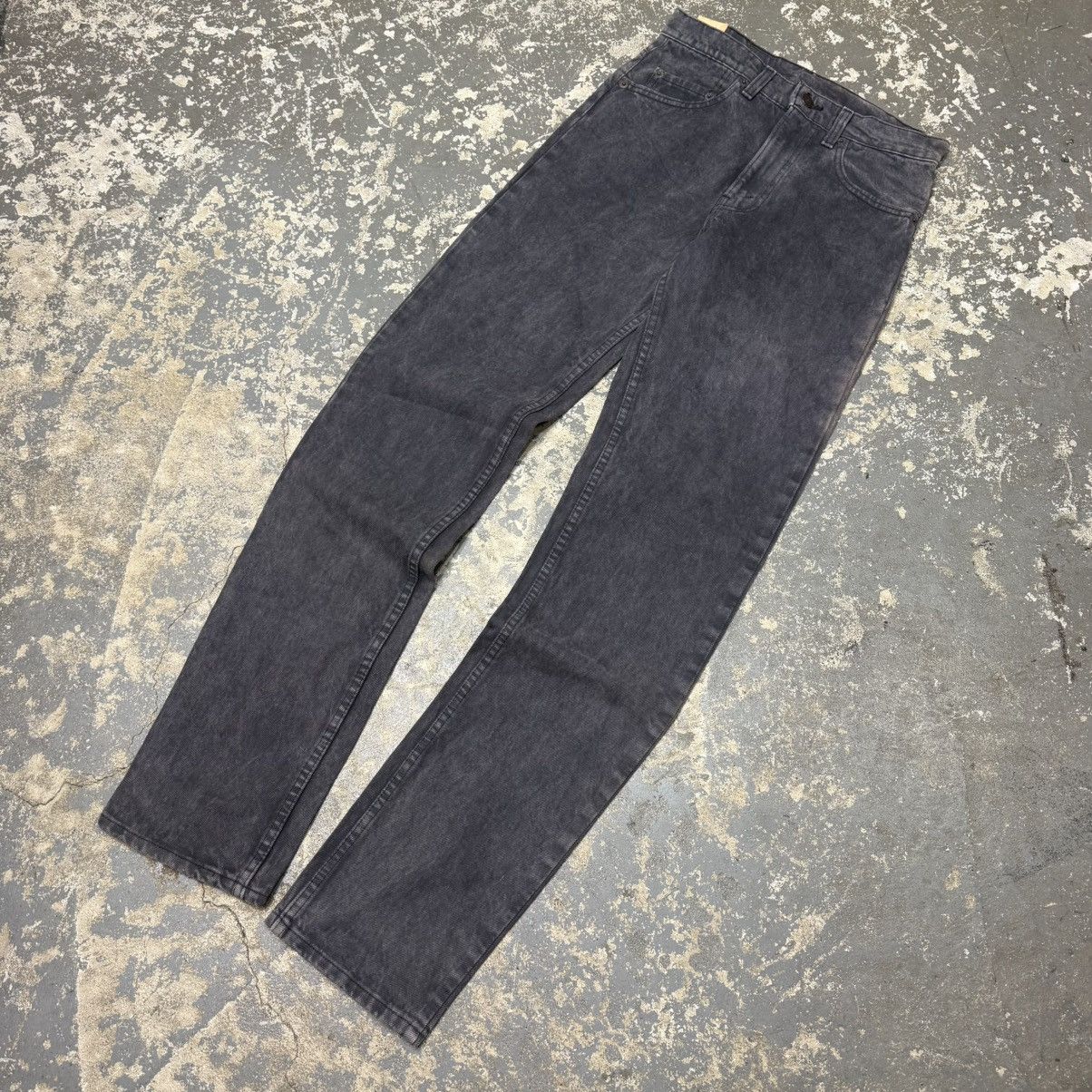 Levi's Vintage Levi’s 505 Black/Grey Denim Jeans USA NWT 90s Size US 29 - 13 Thumbnail