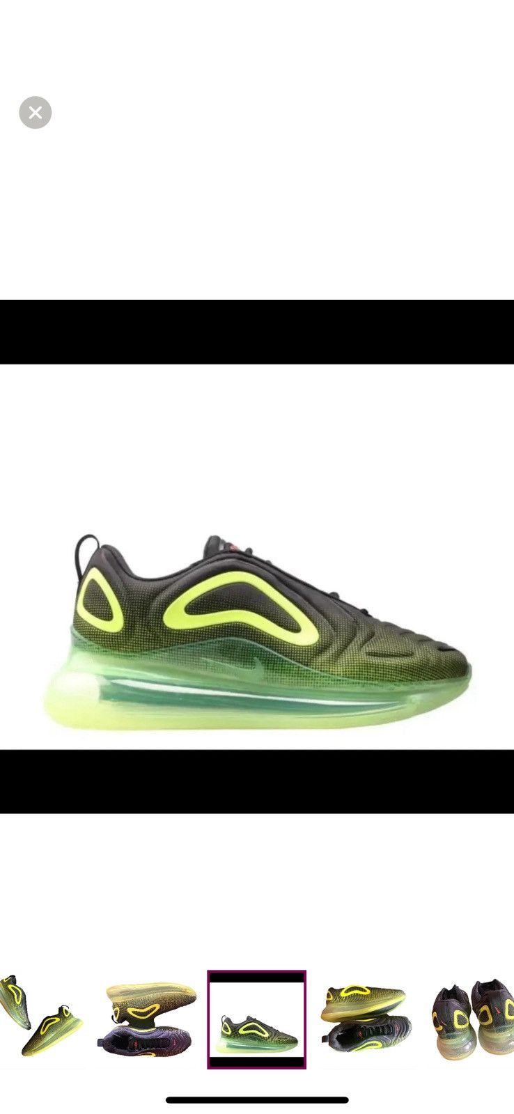 Nike Nike Air Max 720 Black/Bright Crimson-Volt LIMITED EDITION! Size US 8.5 / IT 38.5 - 3 Thumbnail