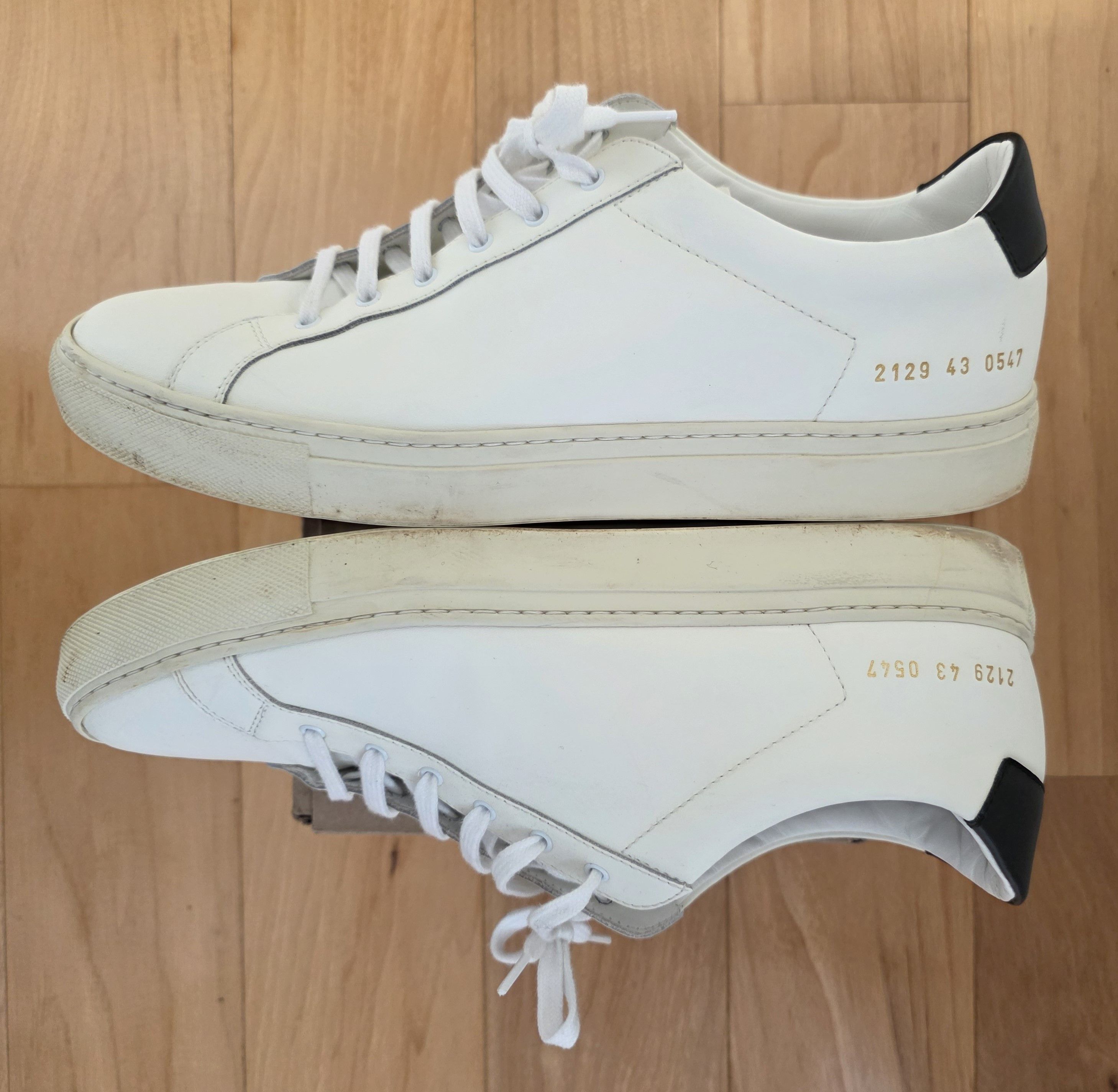 Common Projects Common Projects Men's Achilles Leather Low-Top Sneakers - 43 Size US 10 / EU 43 - 2 Thumbnail