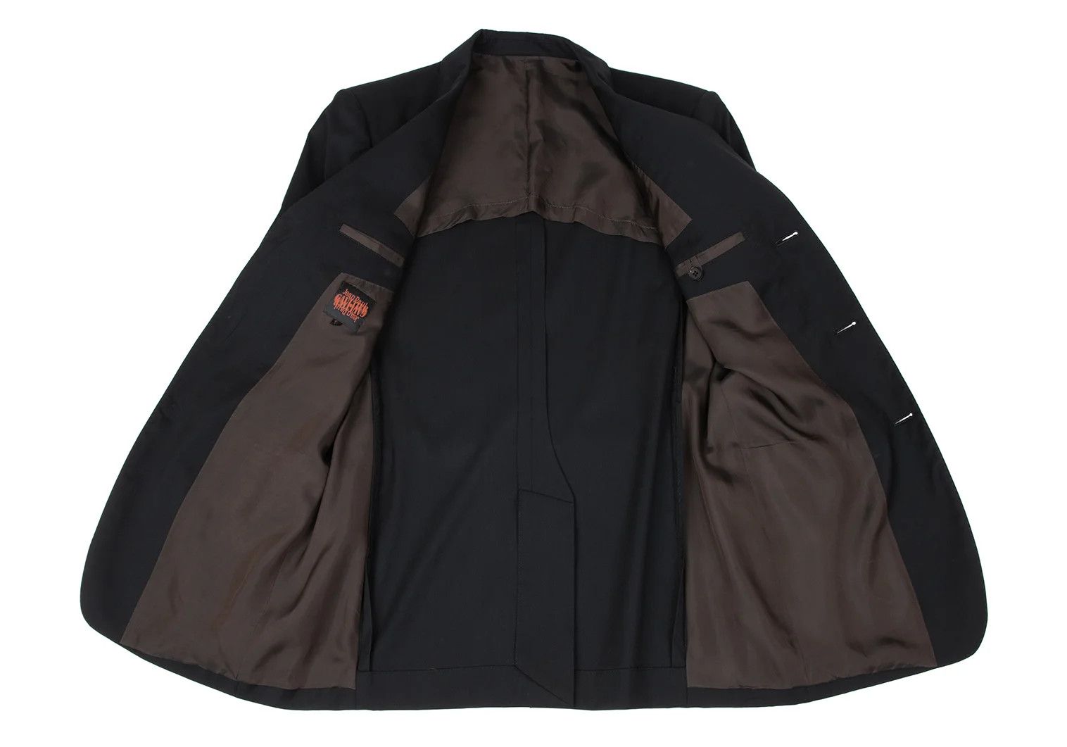 Jean Paul Gaultier Wool-Polyester 3-Button Jacket in Black Size 50 Size US M / EU 48-50 / 2 - 12 Thumbnail