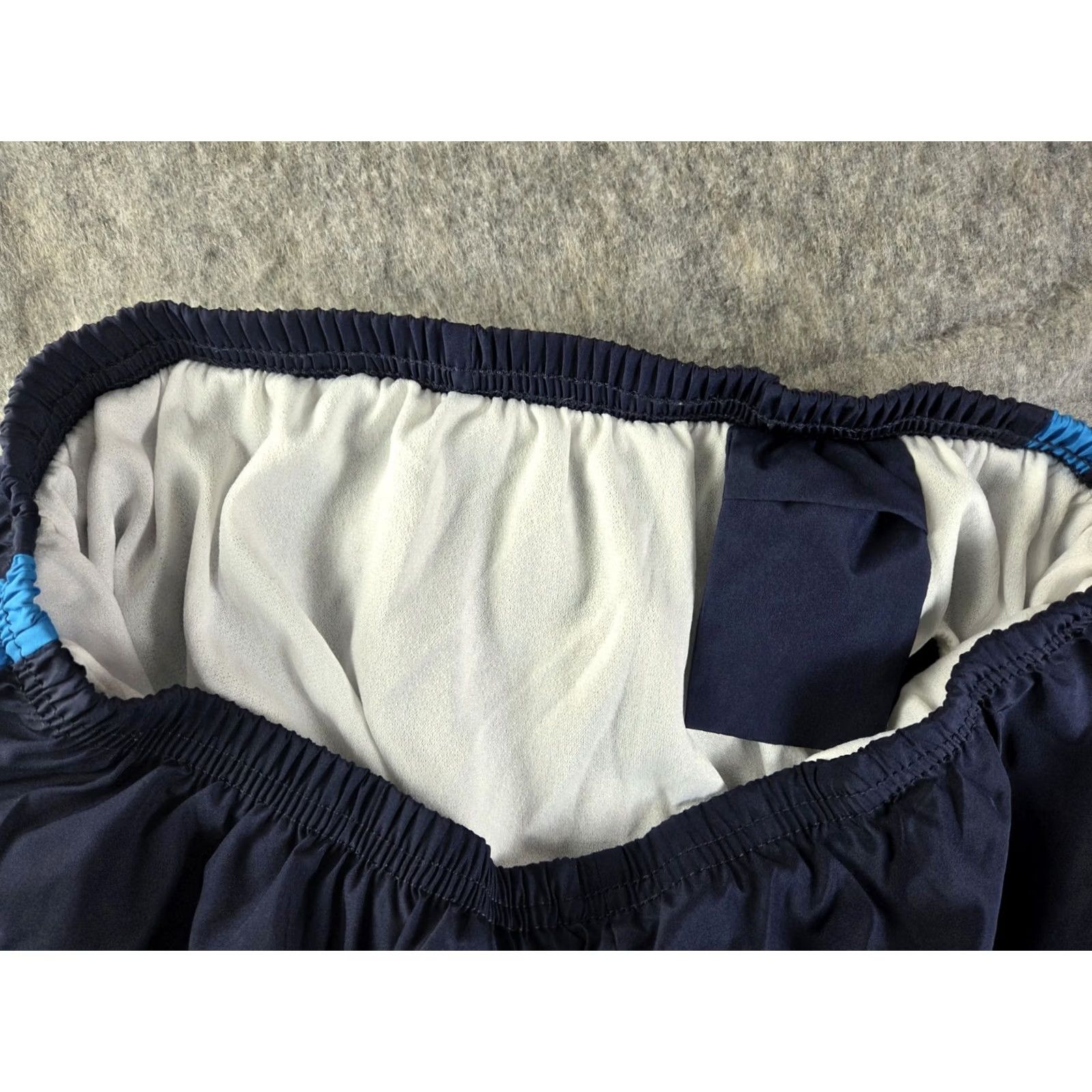 Vintage Kathy Ireland Womens Shorts L Blue Elastic Waist Gym Running Workout Regular Fit NFL? Size 36" / US 14 / IT 50 - 2 Thumbnail
