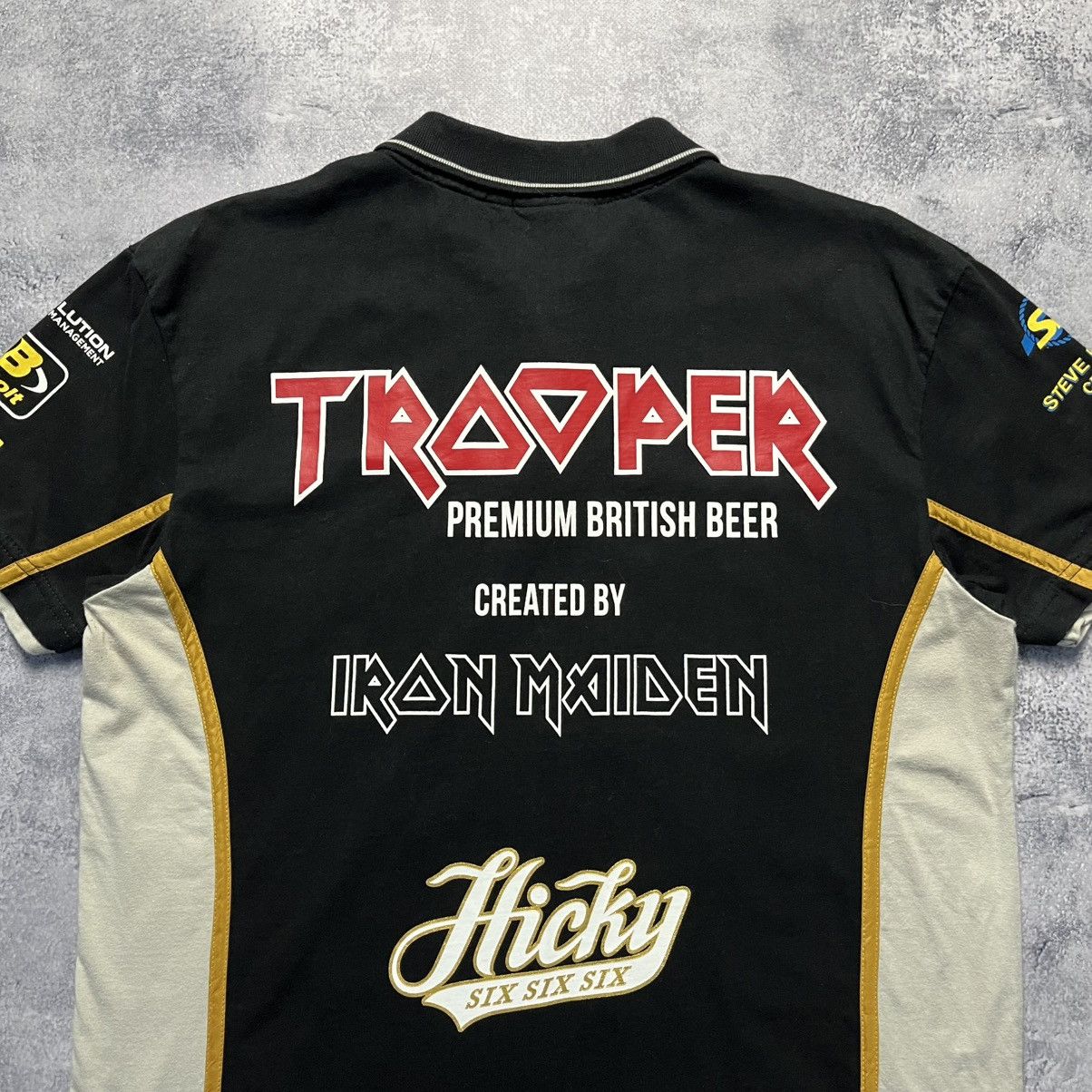 Iron Maiden Peter Hickman Racing Hicky 666 The Trooper Iron Maiden Polo Size US L / EU 52-54 / 3 - 13 Thumbnail