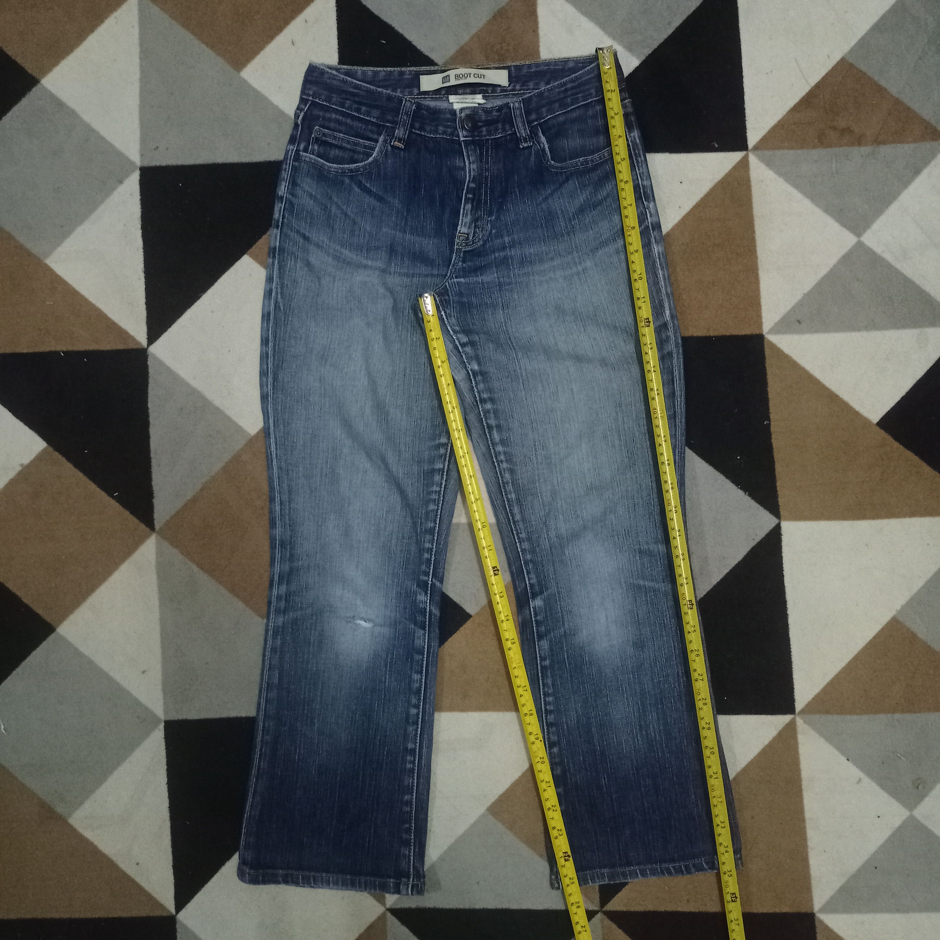 Gap SALES 🔥 Vintage GAP Bootcut Blue Wash Distress Flare Jeans Size 27" / US 4 / IT 40 - 9 Thumbnail
