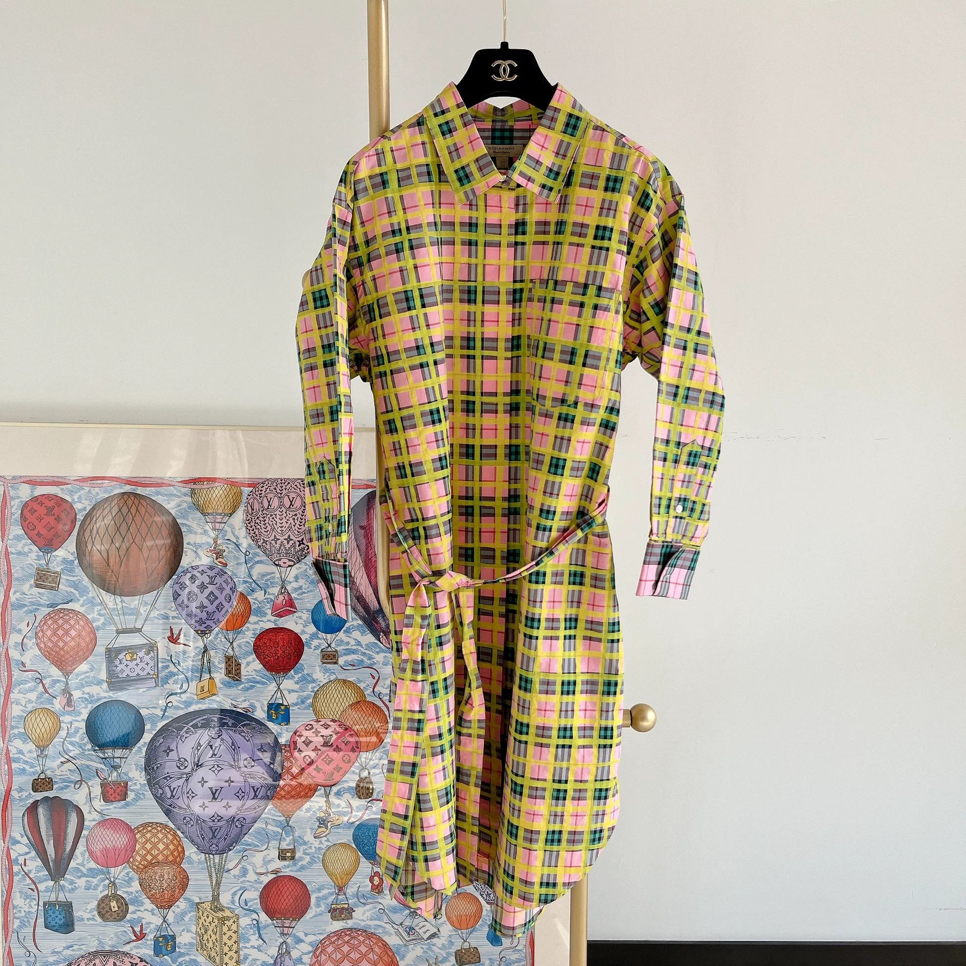 Burberry Burberry color block check collared shirt dress 10 Size M / US 6-8 / IT 42-44 - 1 Thumbnail