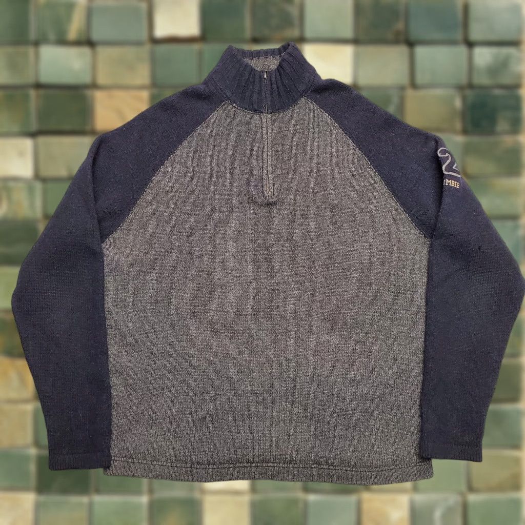 Abercrombie & Fitch VINTAGE Abercrombie Fitch Sweater Men XL Gray Wool Blend 1/4 Zip Casual 92 Patch Size US XL / EU 56 / 4 - 1 Thumbnail