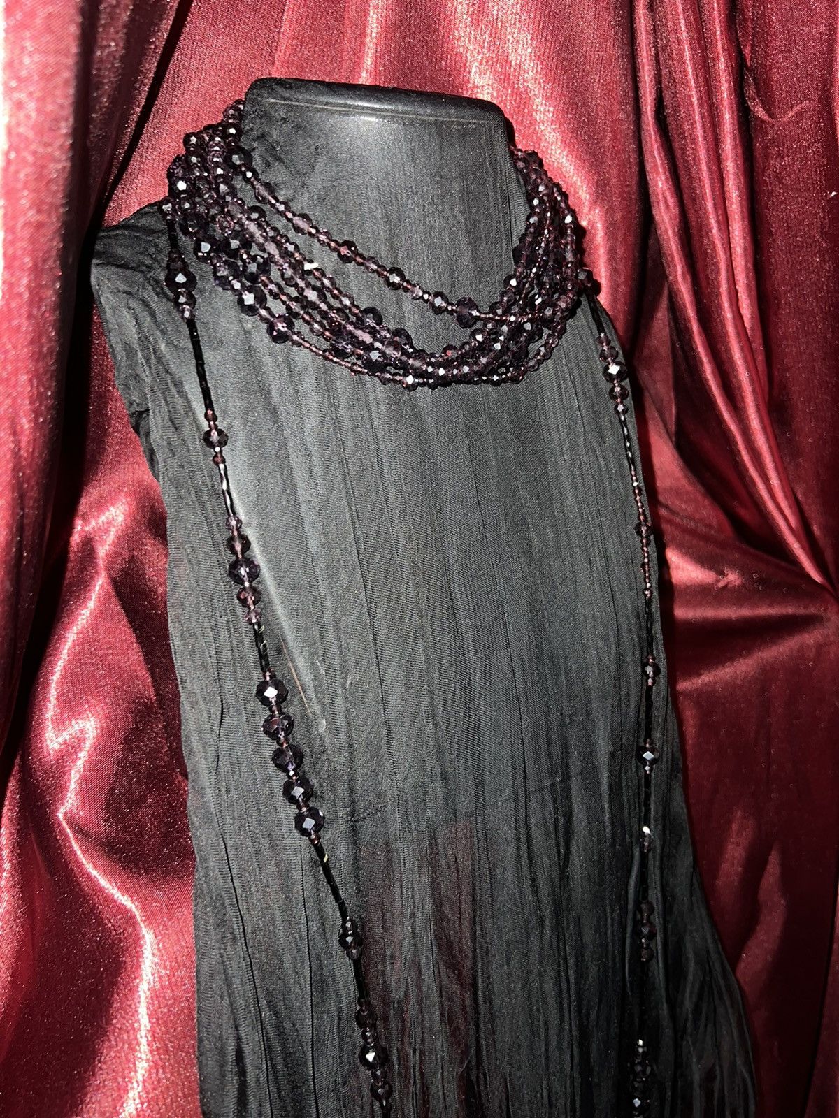 Anna Sui Purple crystal layered choker with feather 🪶🔮 Size ONE SIZE - 12 Thumbnail